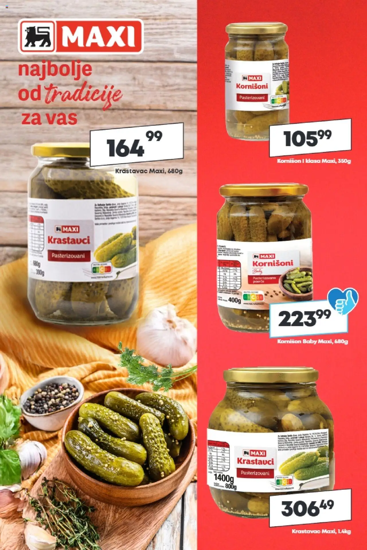 Maxi katalog - važi od 18.09.2025 | Strana: 2 | Proizvode: Krastavac, Kornišoni