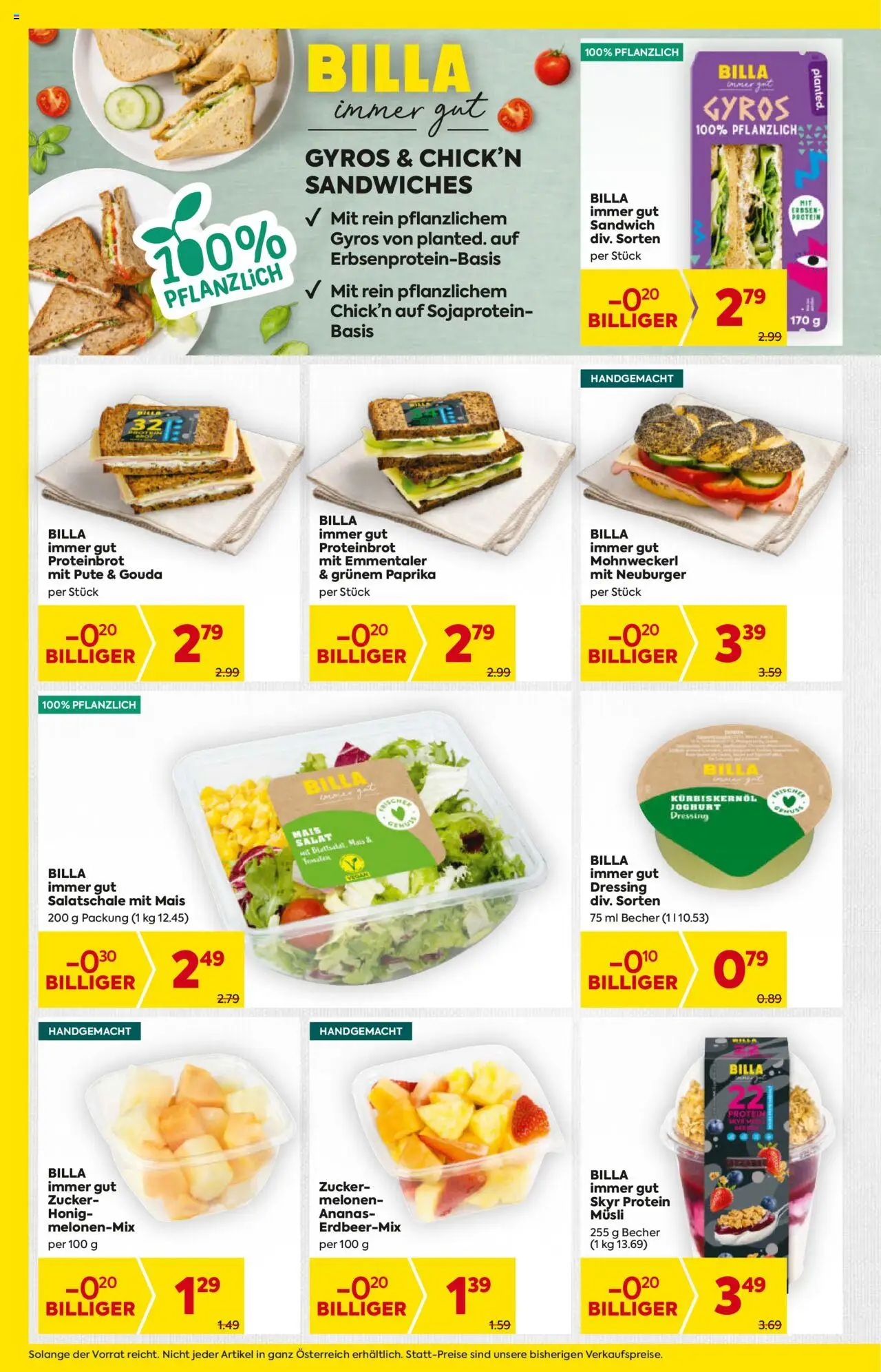 Billa AT akciós ujság - amely érvényes a következő dátumtól: 31.07.2025 | Oldal: 4 | Termékek: Gouda, Protein, Joghurt