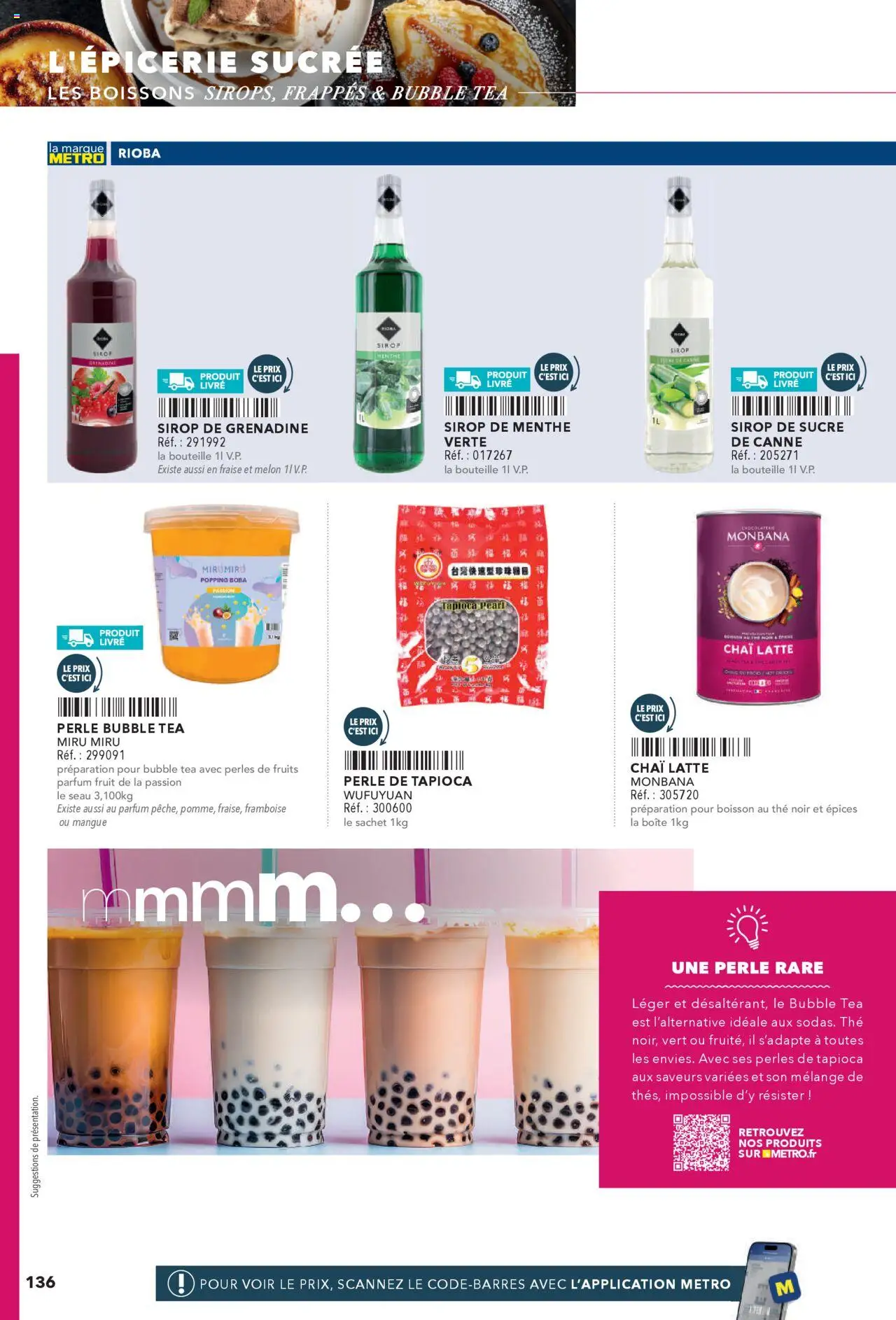  | Page: 136 | Produits: Sucre, Mangue, Melon, Thé