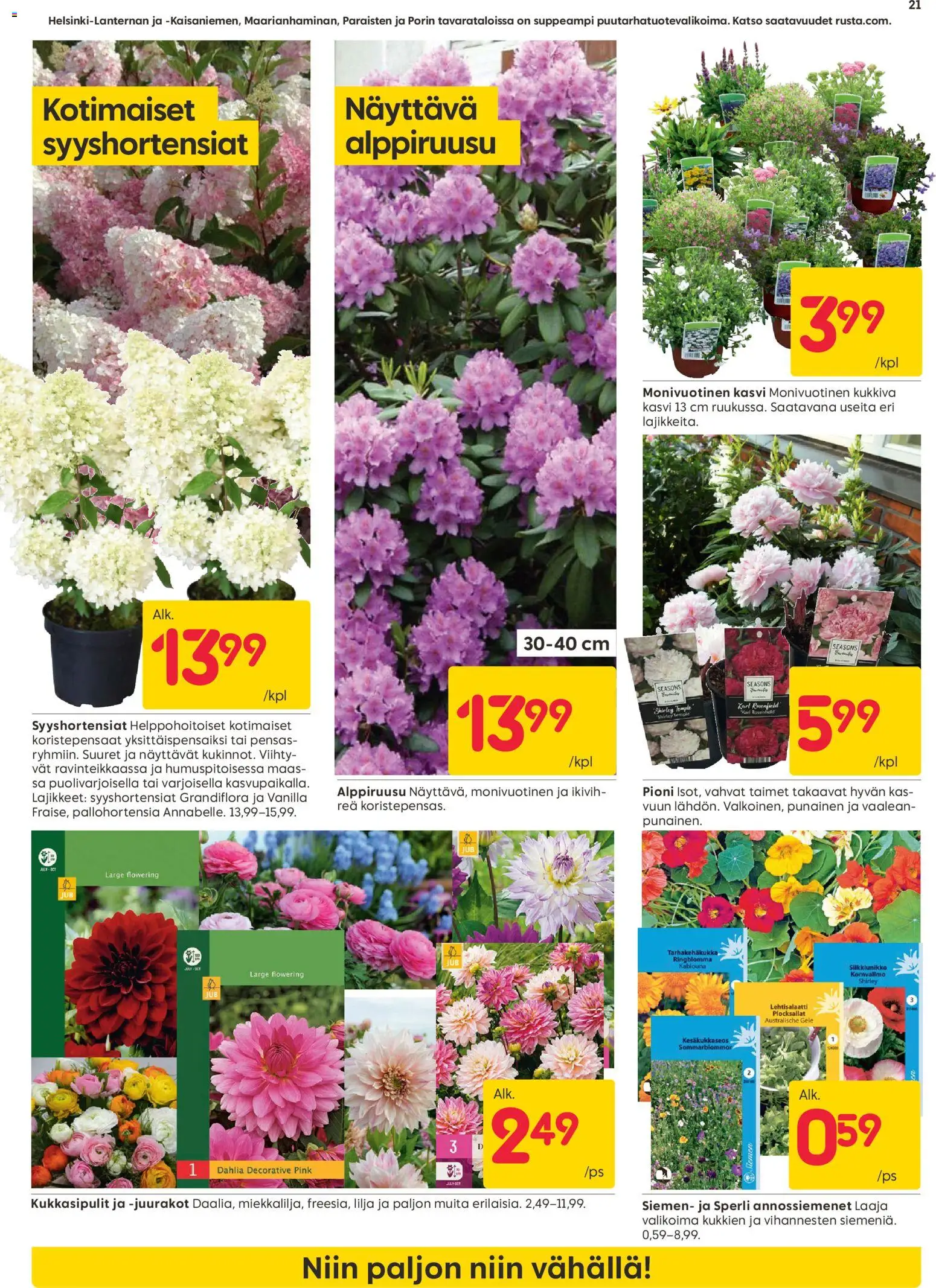 Rusta tarjoukset – voimassa 20.04.2026 alkaen | Sivu: 21 | Tuotteet: Lehtisalaatti