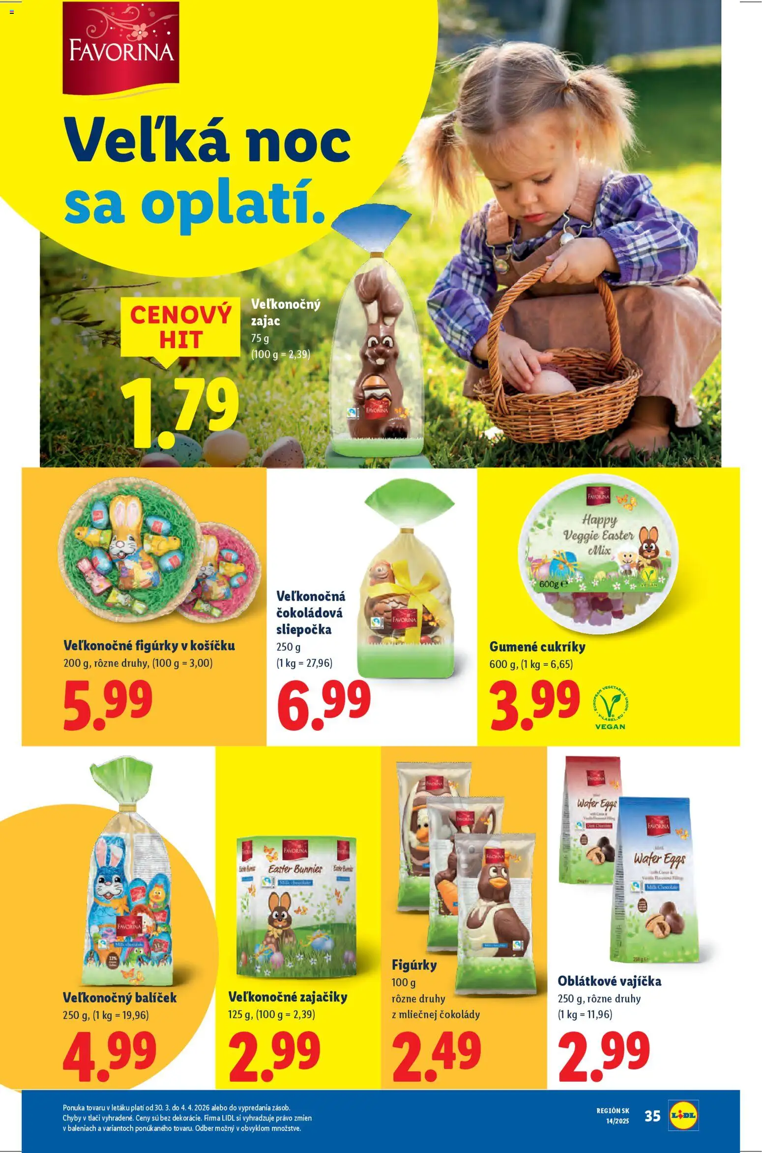 Nové Lidl akcie – leták je platný od 30.03.2026 | Strana: 49 | Produkty: Cukríky