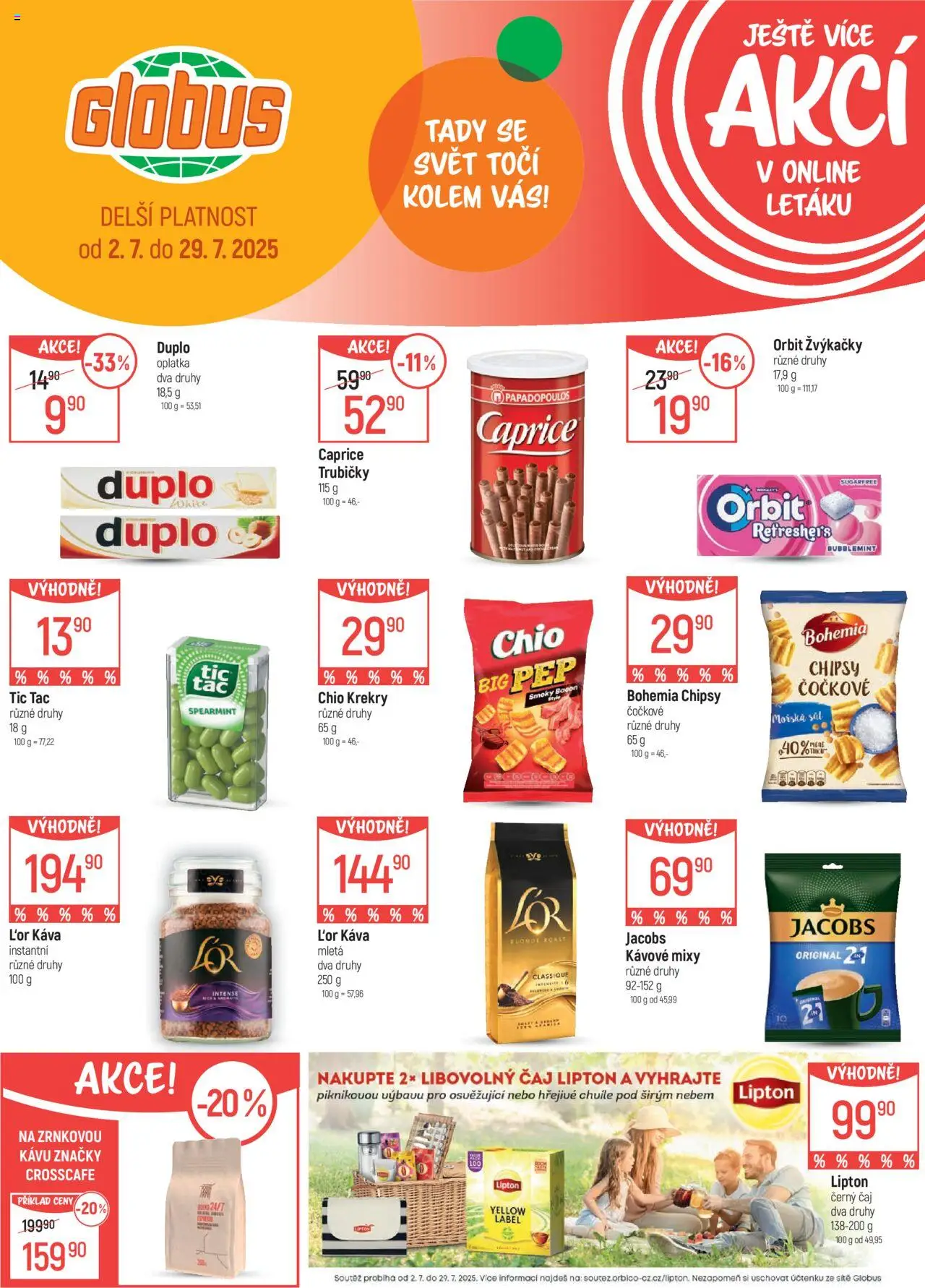 Globus leták - Liberec od 23.07.2025 | Strana: 42 | Produkty: Káva, Čaj, L'Or, Jacobs