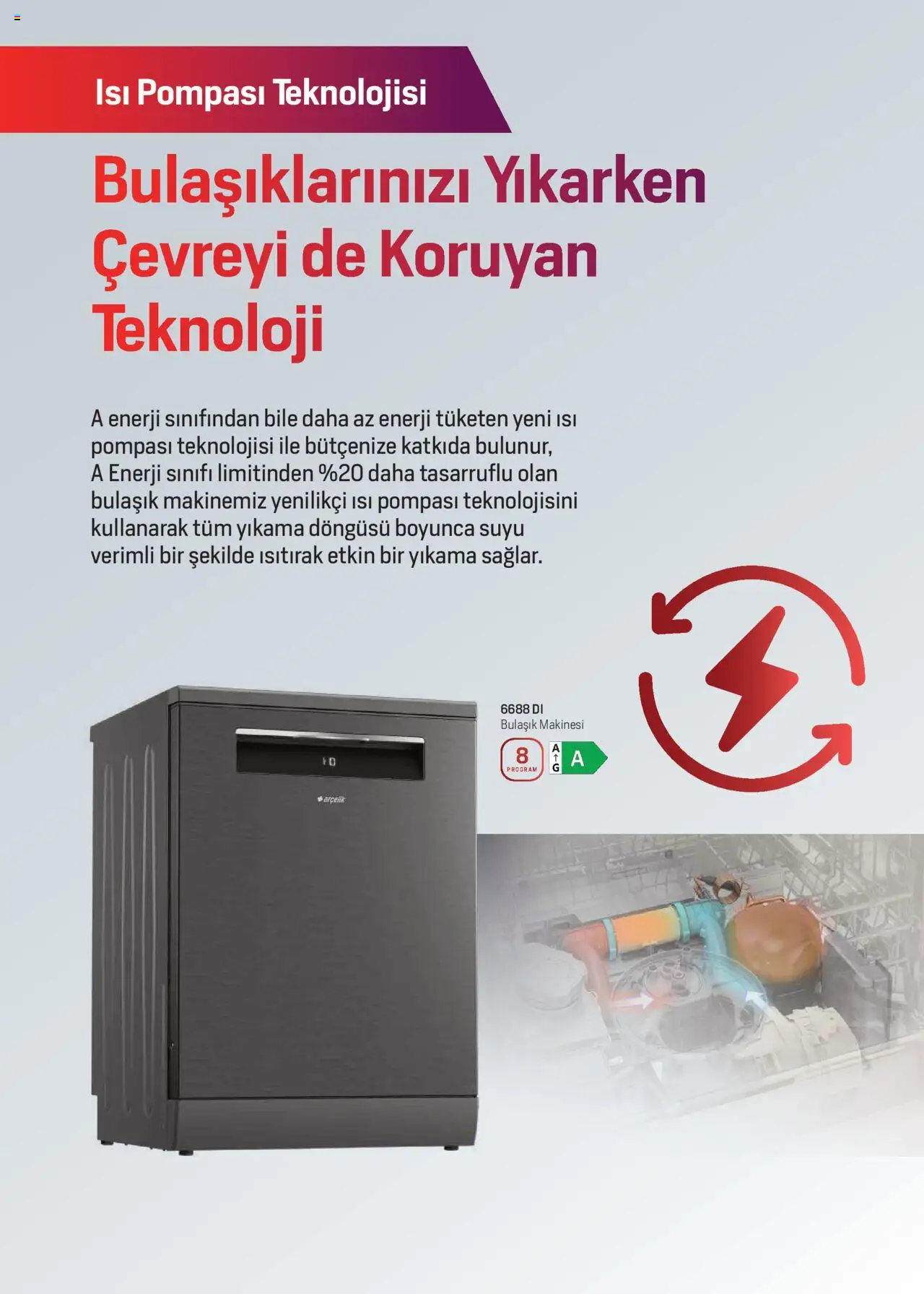 Arçelik Katalog - 16.09.2025 tarihinden itibaren geçerlidir | Sayfa: 26 | Ürünler: Bulaşık makinesi