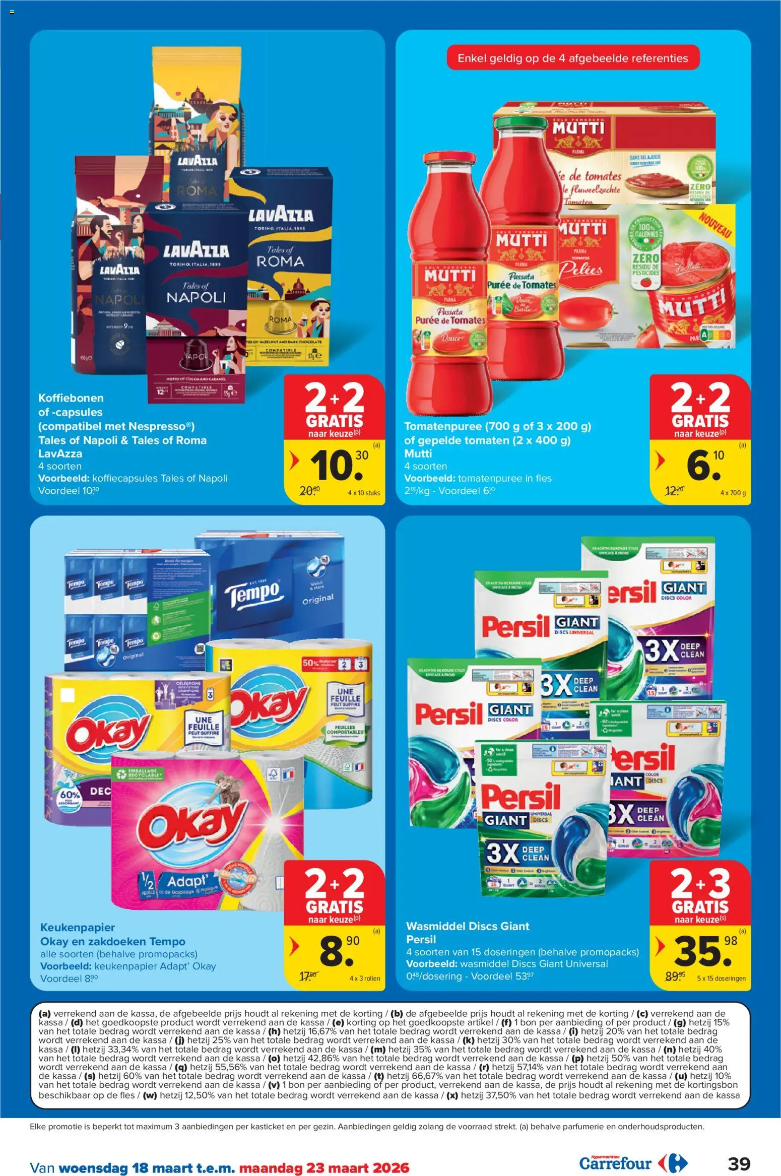 {H1} | Pagina: 39 | Producten: Lavazza, Wasmiddel, Koffiebonen, Koffiecapsules