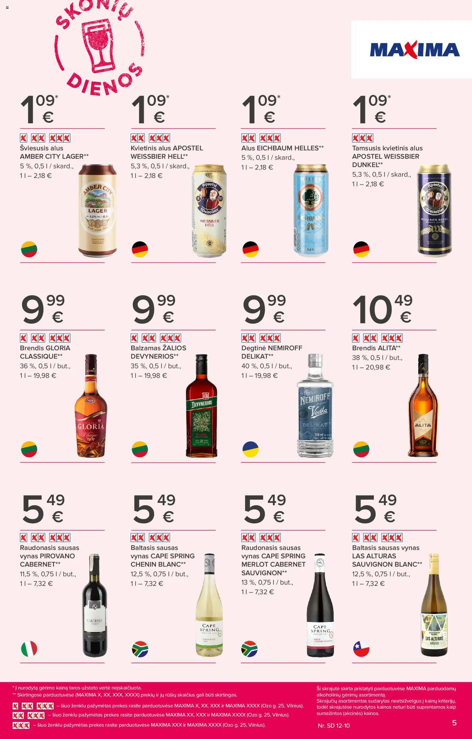 MAXIMA akcijos nuo 27.11.2025 | Puslapis: 5 | Prekių: Balzamas, Degtinė, Vynas, Alus