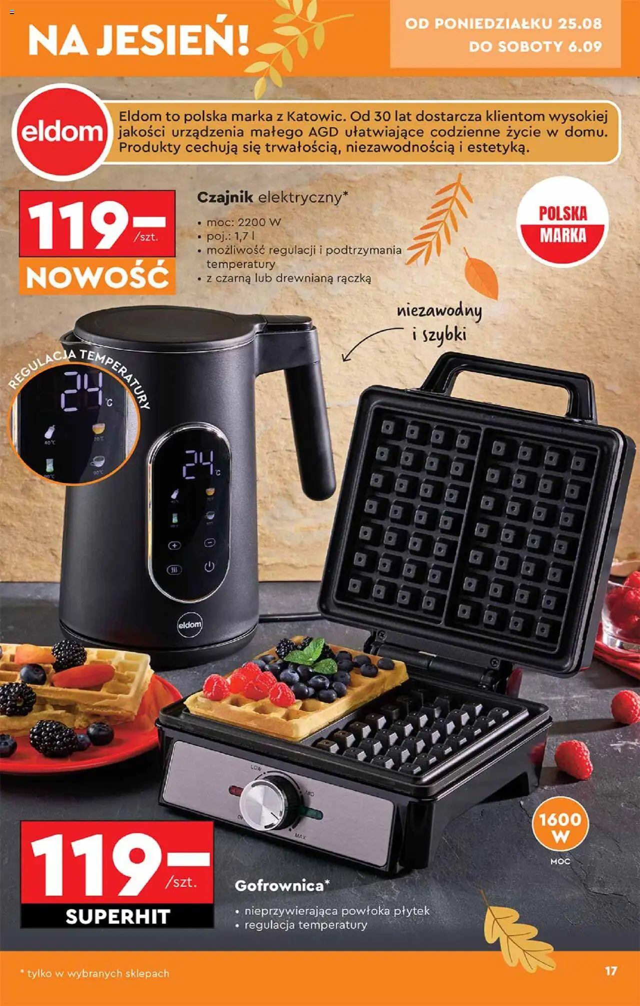 Biedronka gazetka - Hity i inspiracje od 25.08.2025 | Strona: 17 | Produkty: Czajnik