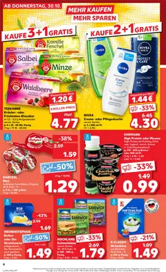 Kaufland prospekt Hamburg	 ab 30.10.2025 gültig | Seite: 6 | Produkte: Butter, Gouda, Pudding, Shower Gel