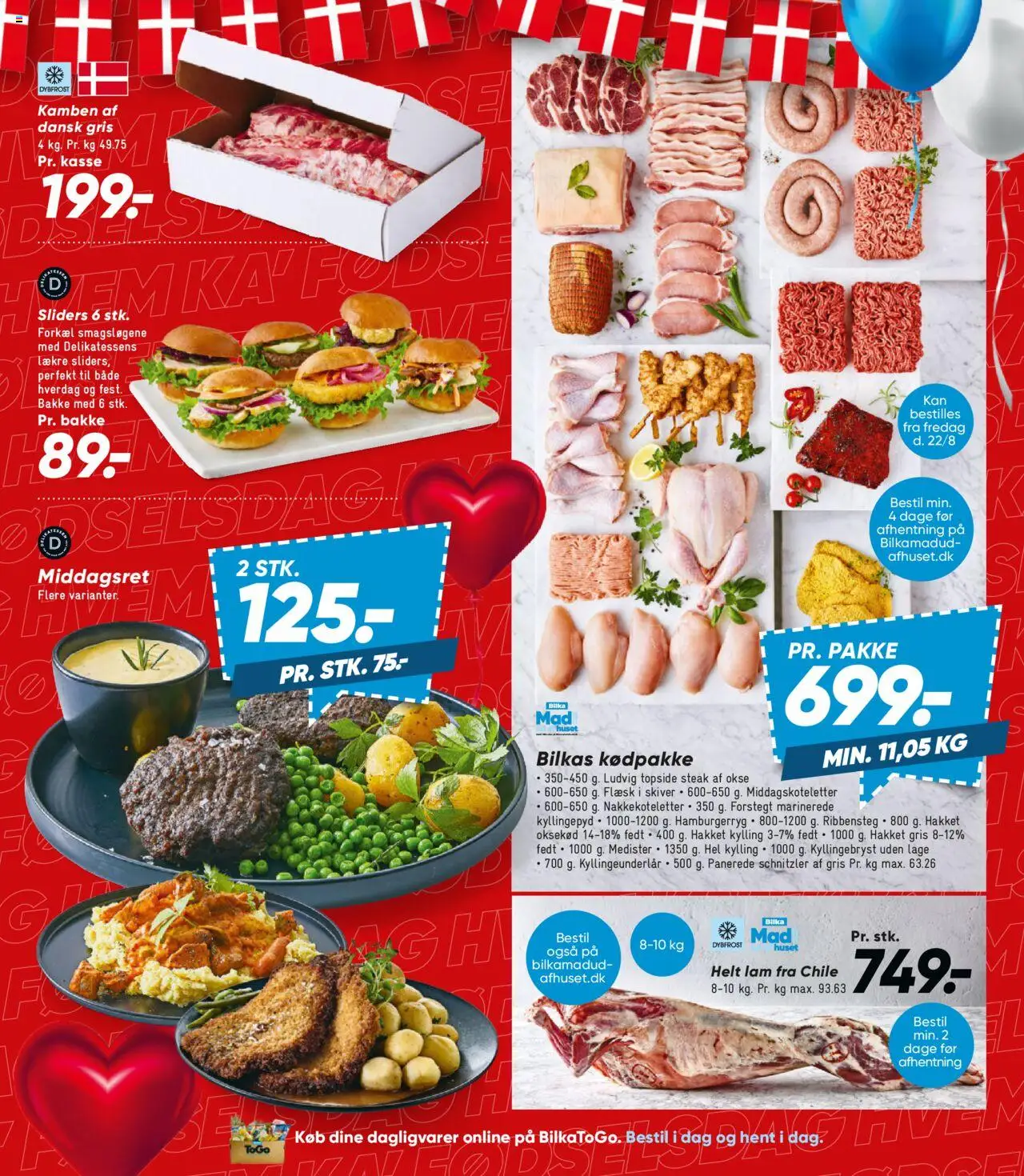 Bilka Tilbudsavis gyldig fra 22.08.2025 | Side: 25 | Produkter: Oksekød, Schnitzler, Hamburgerryg