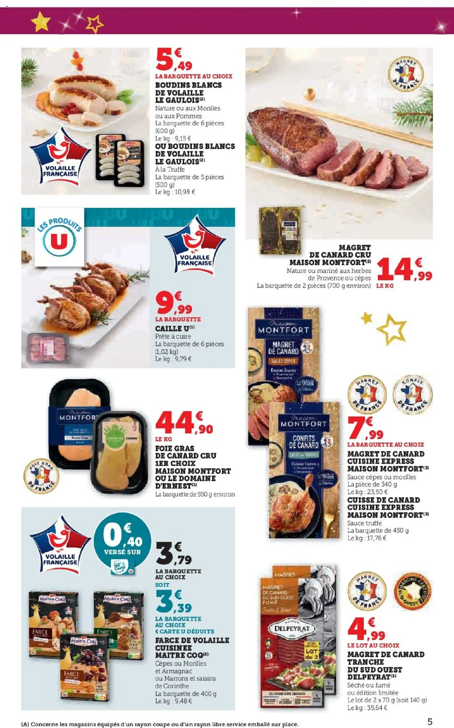 {H1} | Page: 5 | Produits: Foie Gras de Canard, Volaille, Herbes de provence, Pommes