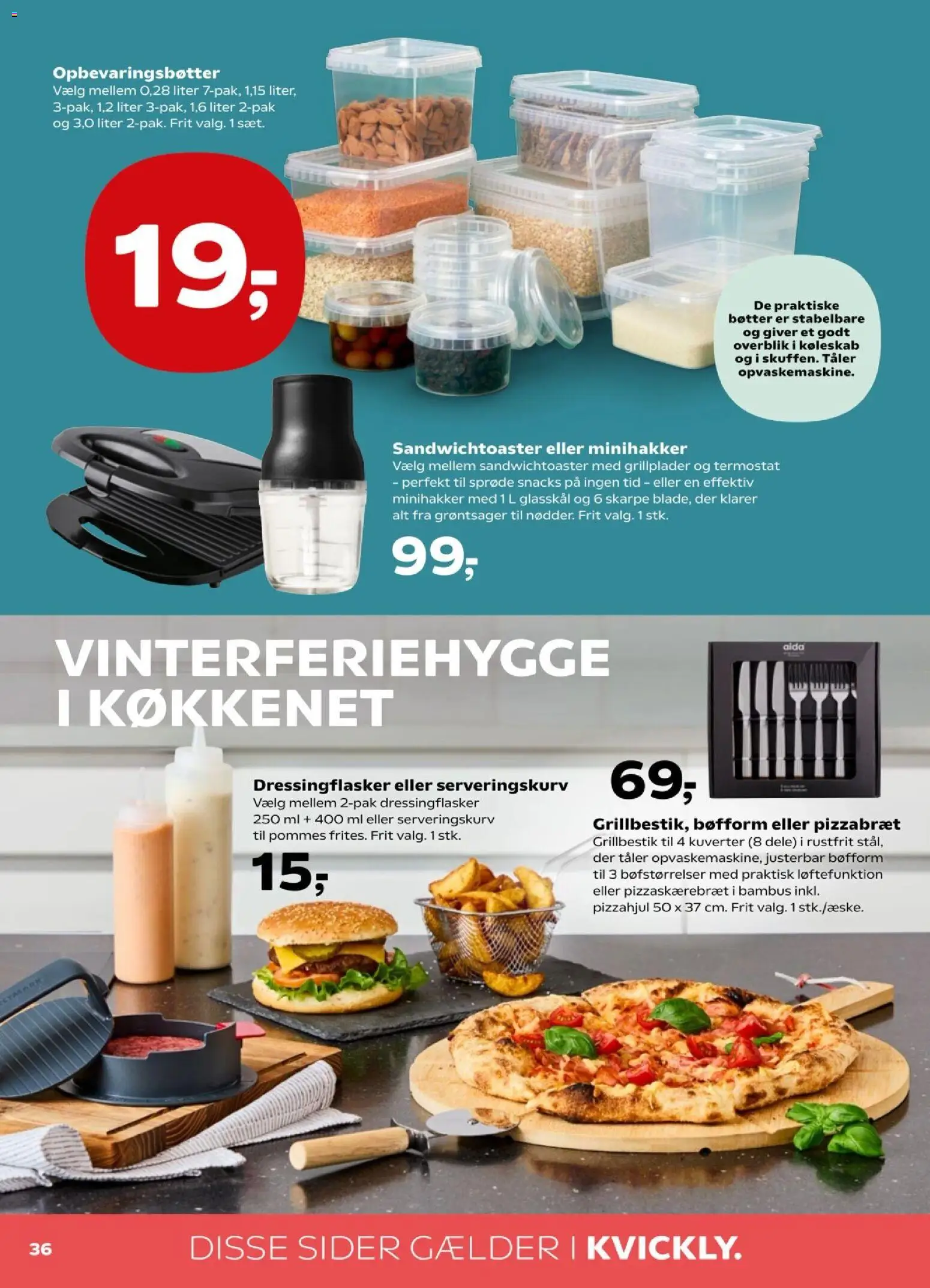 Kvickly tilbudsavis – gyldig fra 06.02.2026 | Side: 36 | Produkter: Køleskab
