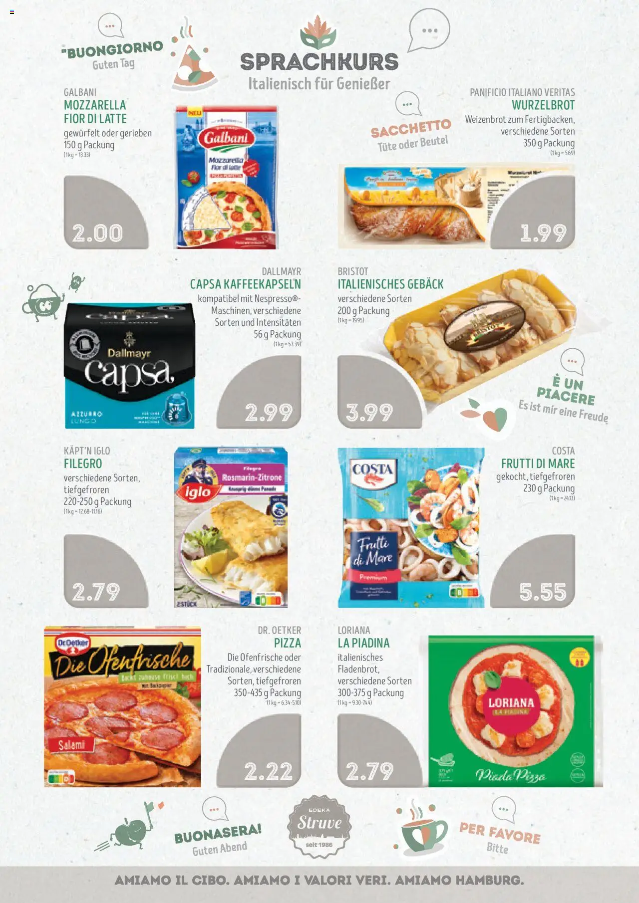 Edeka Struve Prospekt 	 – gültig ab 22.09.2025 | Seite: 8 | Produkte: Iglo, Ofenfrische, Dallmayr, Salami
