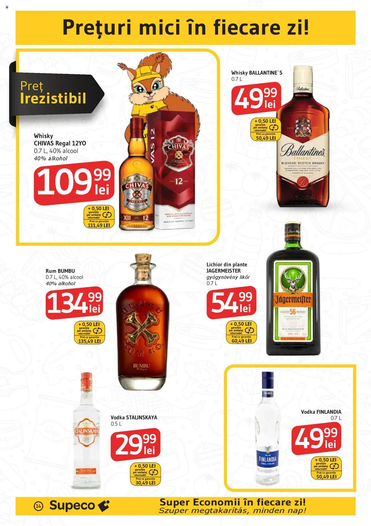 Noul catalog Supeco – valabil de la 16.10.2025 | Pagină: 14 | Produse: Mici, Lichior, Vodka