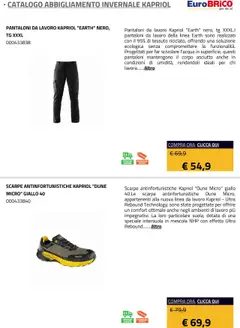 Anteprima del volantino Eurobrico Abbigliamento Invernale Kapriol catalogo valido a partire dal 23.07.2025 | Pagina: 28 | Prodotti: Pantaloni, Scarpe