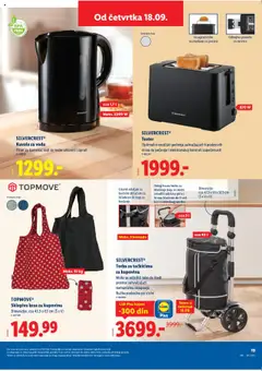 Lidl katalog - važi od 18.09.2025 | Strana: 19 | Proizvode: Kišobran, Toster, Torba, Pica
