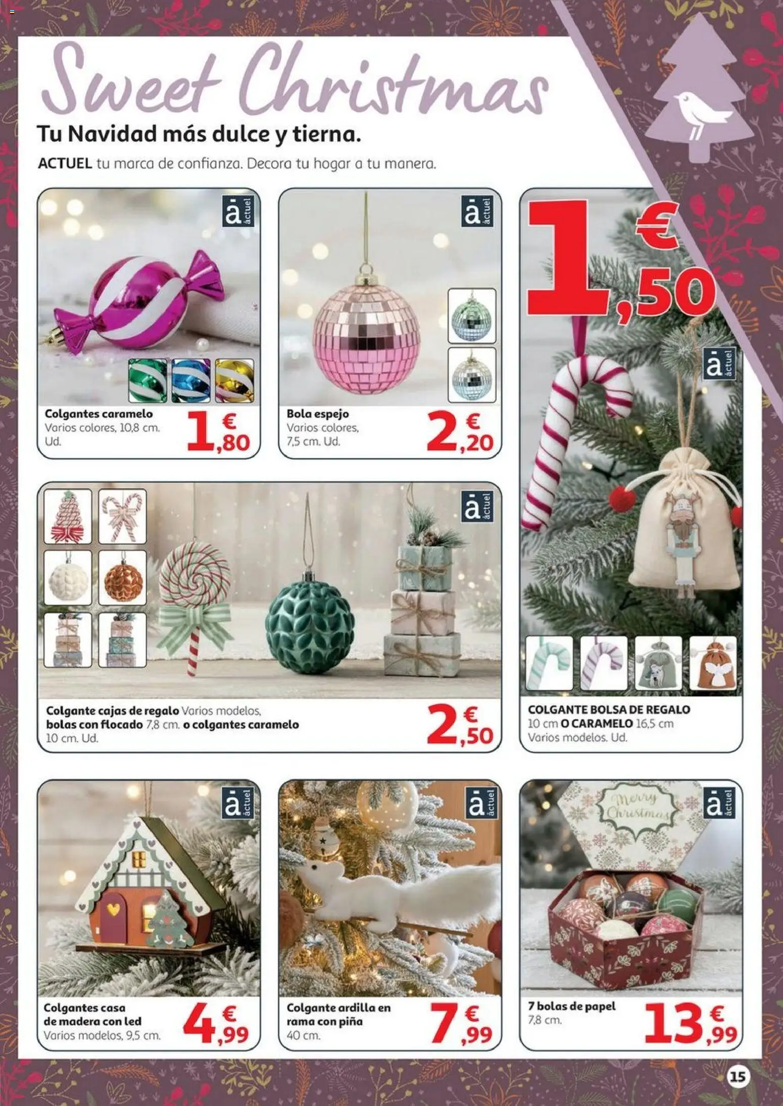 Alcampo - Decoración Navidad HG │ válido desde el 06.11.2025 | Página: 15 | Productos: Piña, Bolsa, Espejo