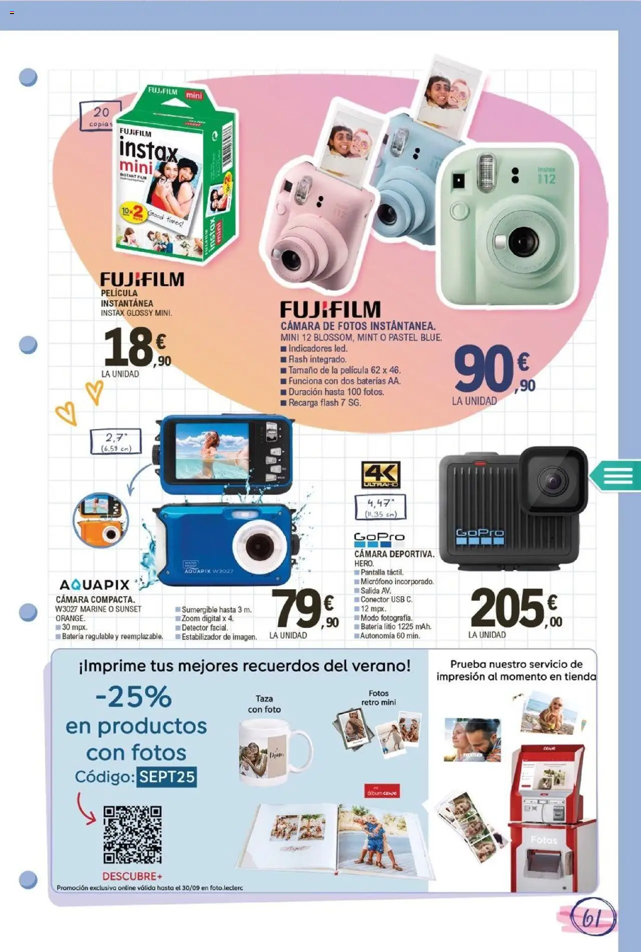E.Leclerc folleto │ válido desde el 11.08.2025 | Página: 61 | Productos: Conector, Micrófono, USB, Batería