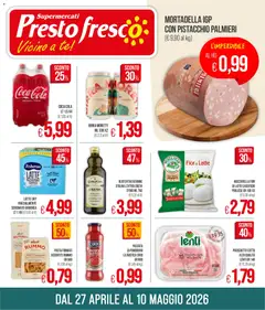 Anteprima del volantino Presto Fresco volantino valido a partire dal 27.04.2026