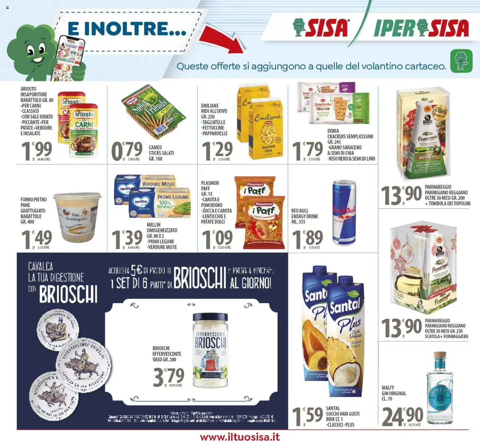 Volantino SISA del 16.12.2025 | Pagina: 22 | Prodotti: Pane, Gin, Sale, Crackers