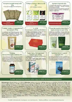 Herbária Akciós újság - amely érvényes a következő dátumtól: 04.12.2025 | Oldal: 3 | Termékek: Gyümölcs, Matcha tea, Olaj, Tea