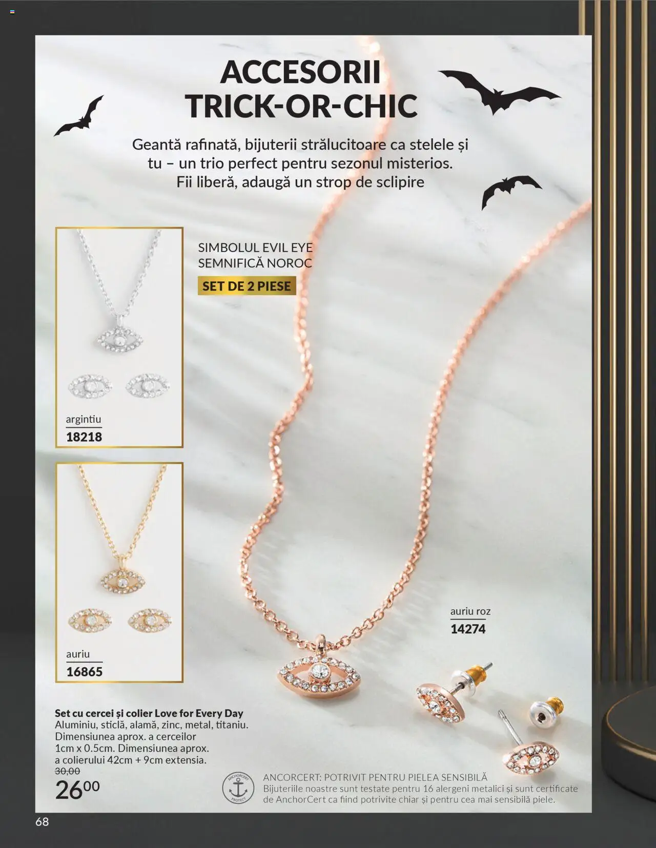 Noul catalog Avon – valabil de la 14.10.2025 | Pagină: 68 | Produse: Geantă, Cercei, Colier