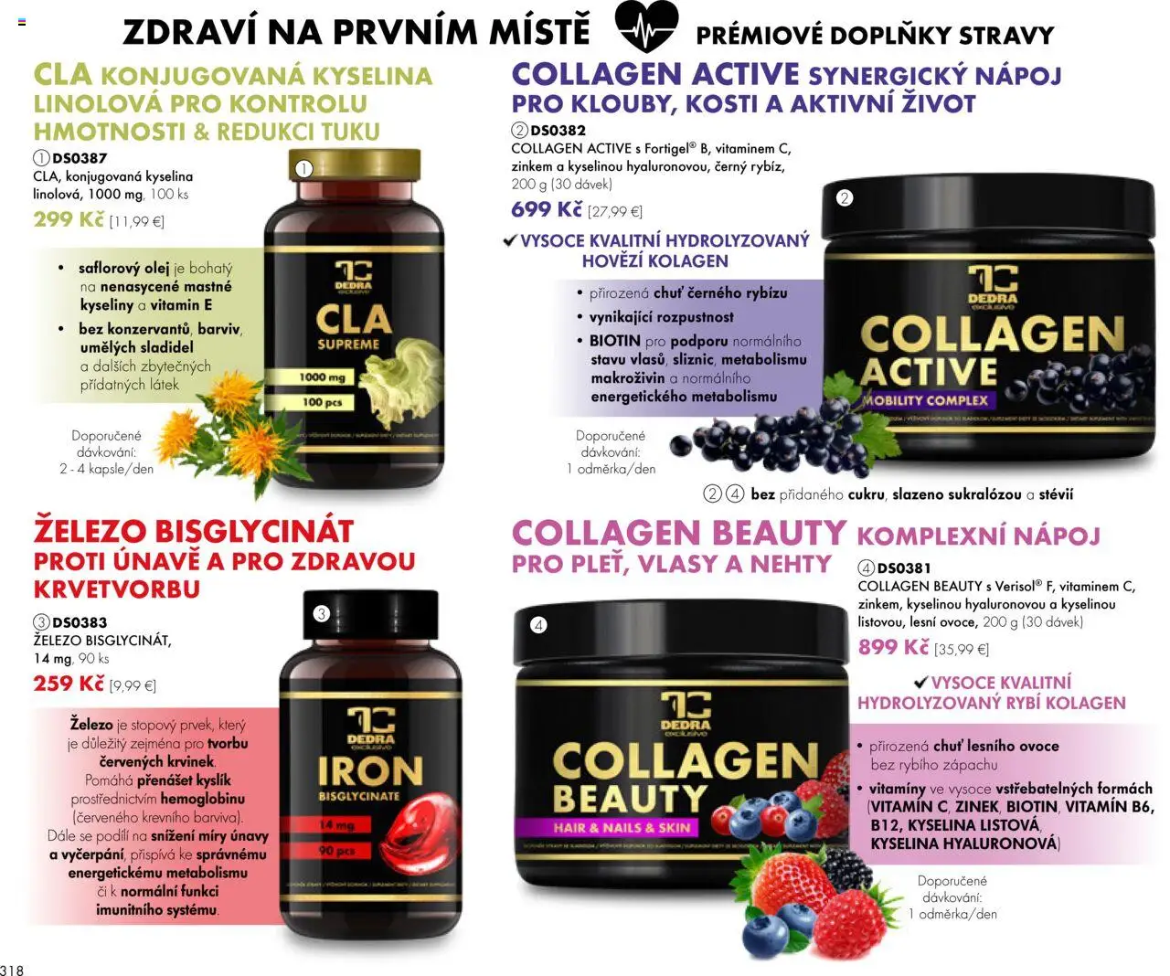 Dedra Katalog september 2025 │ platný od 01.09.2025 | Strana: 9 | Produkty: Olej, Kolagén