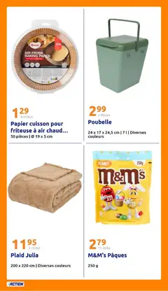 Action - Prévisualisation de Action catalogue de la semaine 13 valide à partir de 25.03.2026 | Page: 30 | Produits: Poubelle, Friteuse, Air fryer