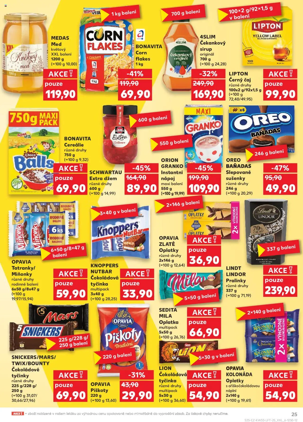Kaufland leták - Brno od 13.08.2025 | Strana: 25 | Produkty: Džem, Med, Čekankový sirup, Mila