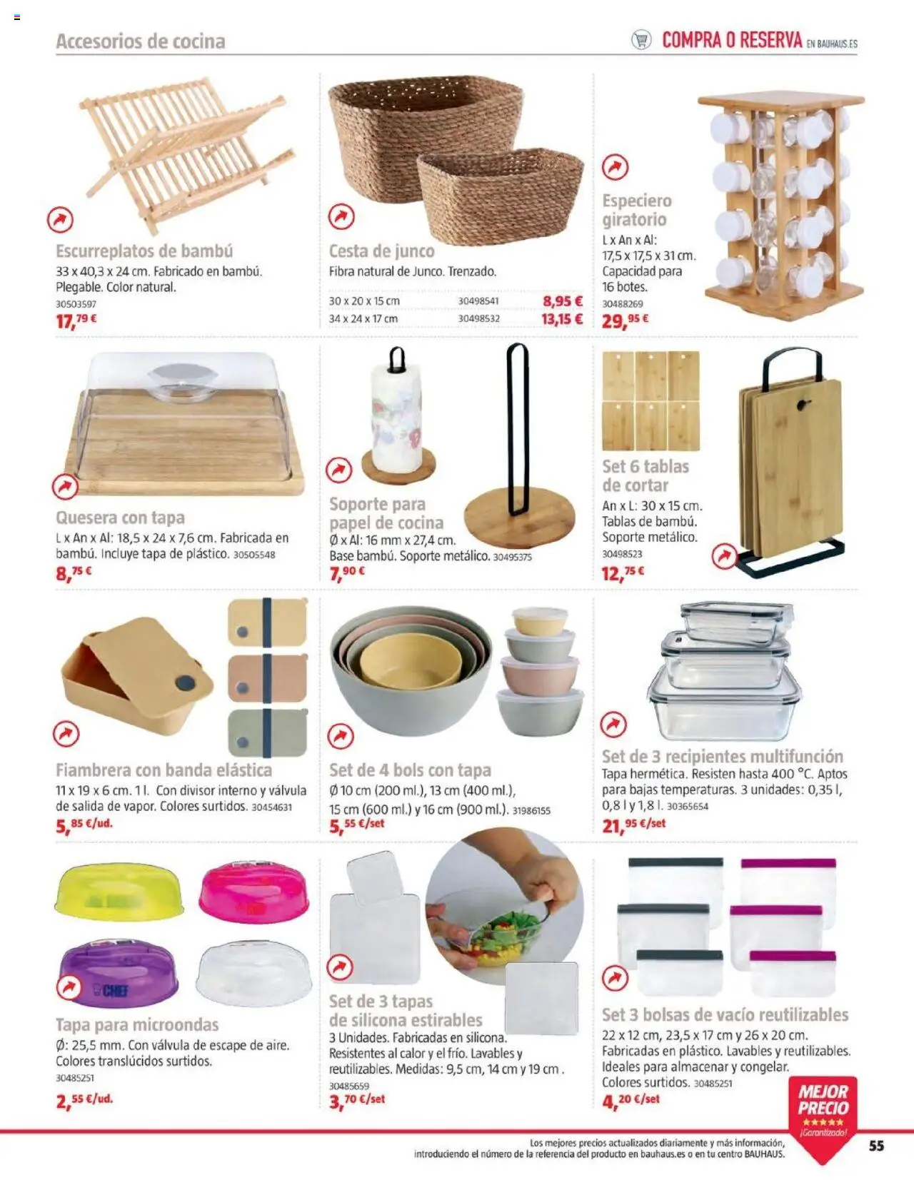 Bauhaus folleto │ válido desde el 05.08.2025 | Página: 55 | Productos: Fiambrera, Cocina, Cesta