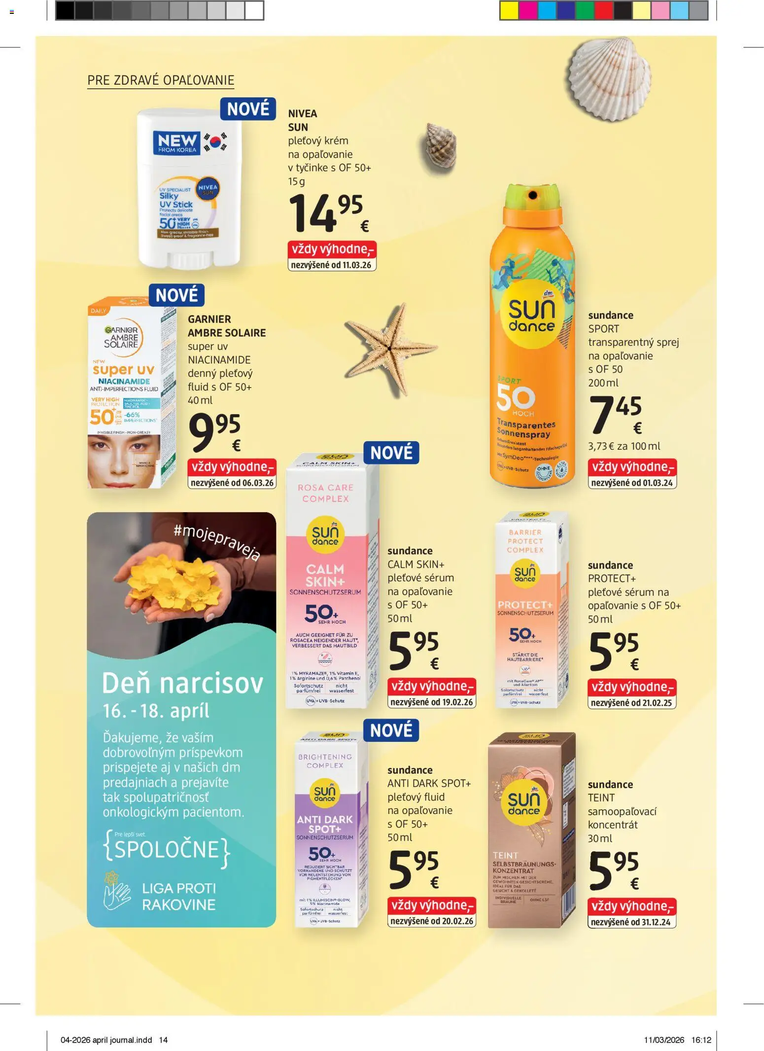 Nové dm drogerie akcie – leták je platný od 01.04.2026 | Strana: 14 | Produkty: Nivea, Krém