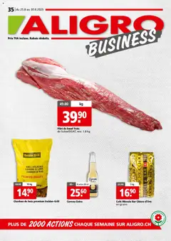 Vorschau von dem Prospekt - Aligro Aktionen Business Chavannes, Matran, Genève, Sion ab 25.08.2025