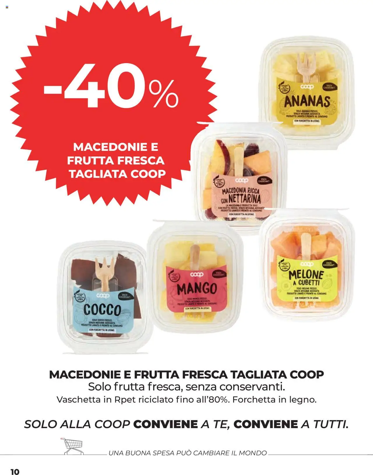 Volantino COOP del 19.06.2025 | Pagina: 10 | Prodotti: Porchetta, Mango, Melone, Macedonia