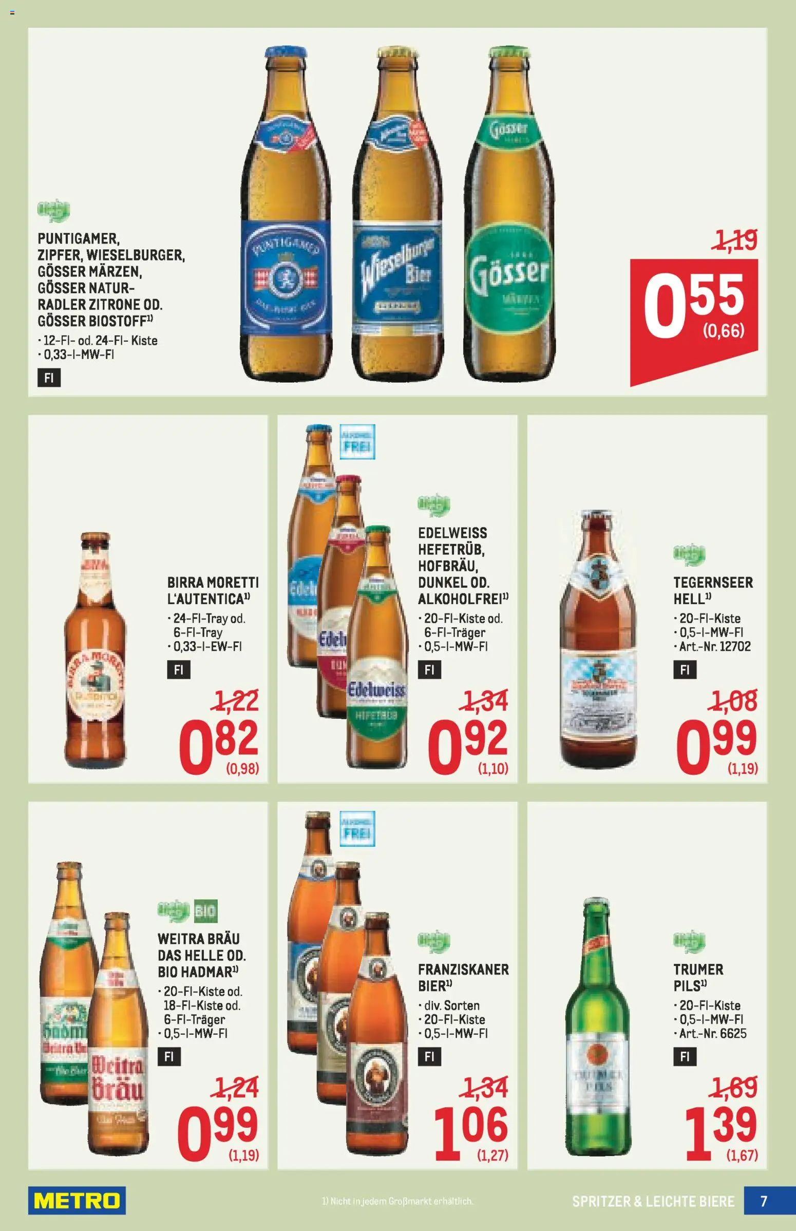 Metro angebote Getränke Spezial gültig ab 30.04.2026 | Seite: 7 | Produkte: Zitrone, Bier