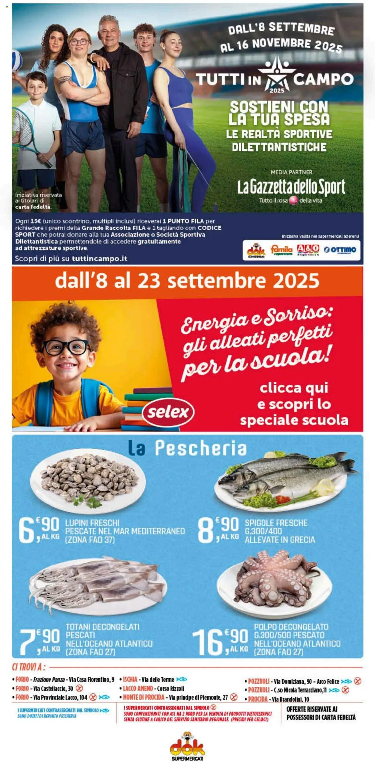 Volantino DOK del 11.09.2025 | Pagina: 13 | Prodotti: Lupini, Polpo