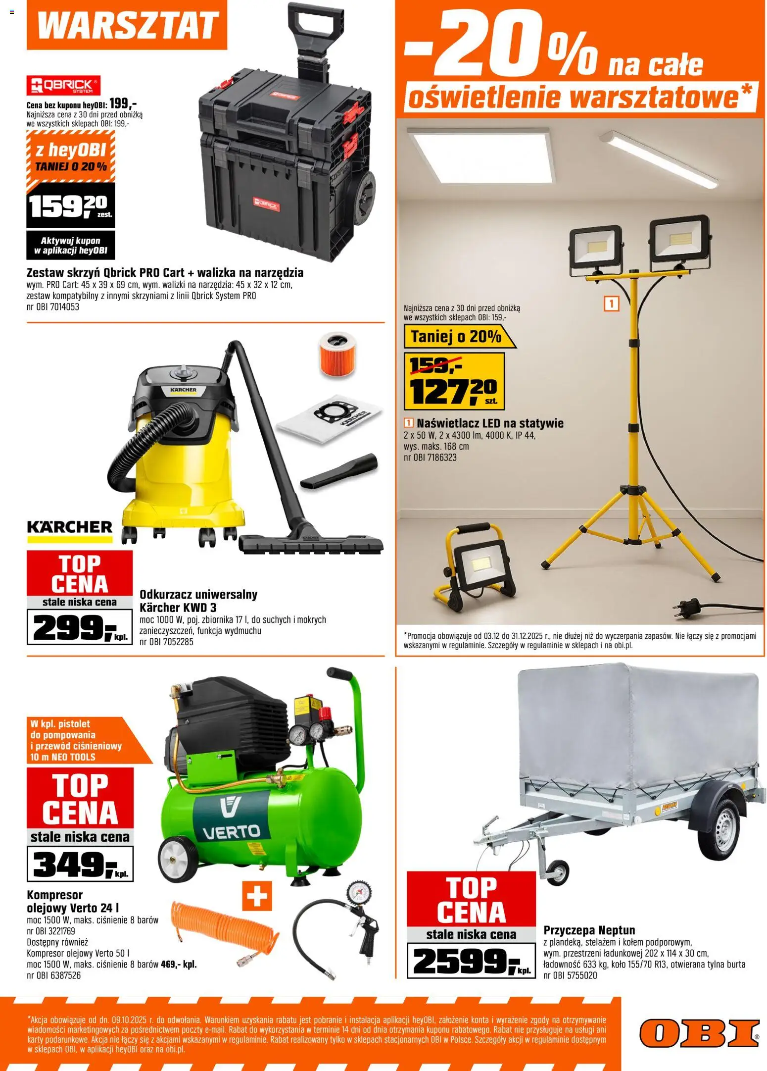OBI Gazetka od 03.12.2025 | Strona: 15 | Produkty: Walizka, Odkurzacz, Walizki