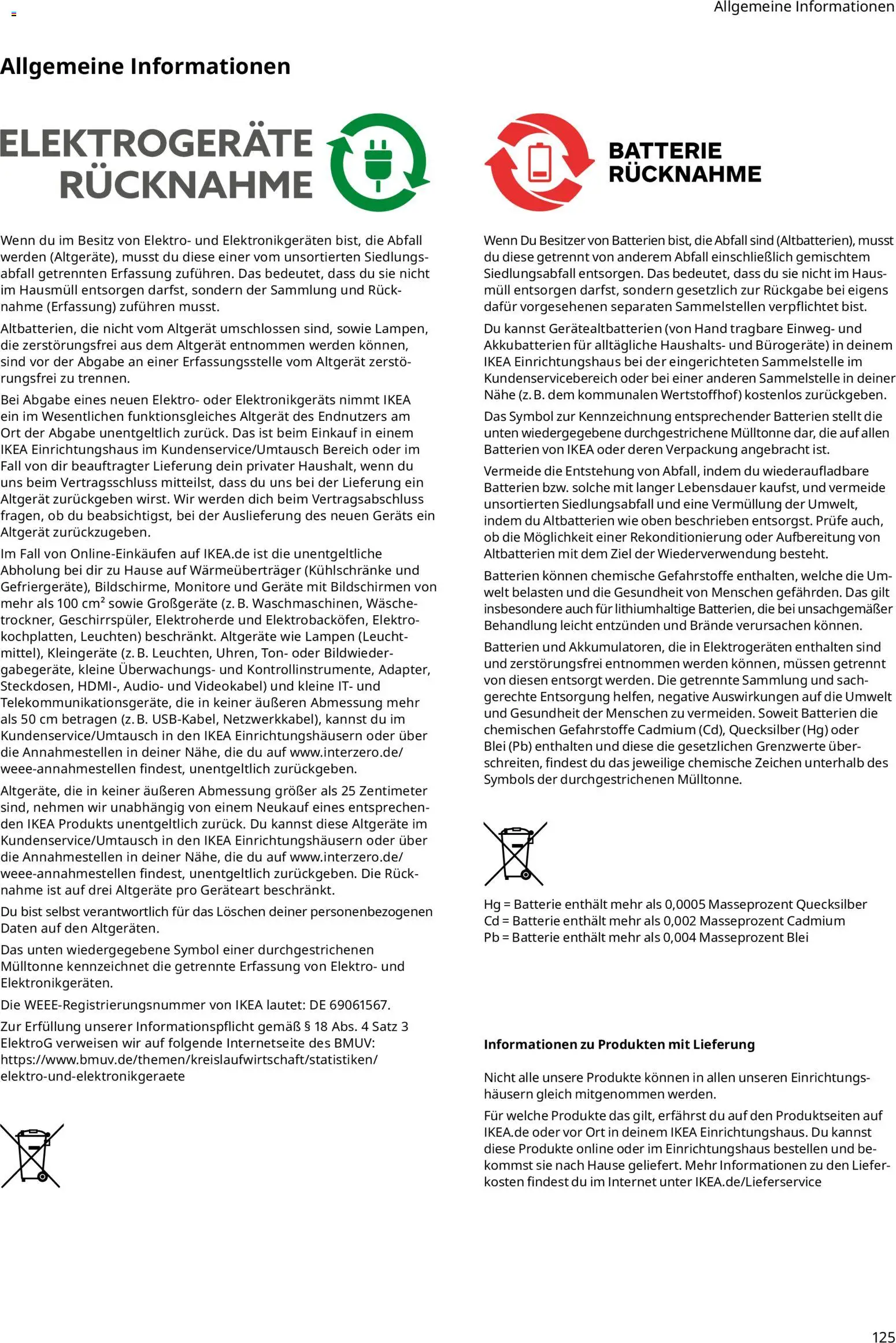 Ikea Prospekt 	 – gültig ab 01.04.2025 | Seite: 125 | Produkte: Batterien, Batterie, Audio