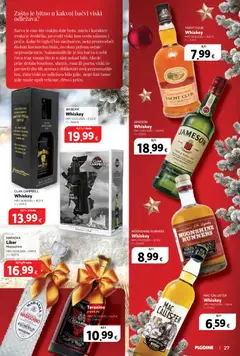 Plodine - Blagdanske Delicije - Pregled kataloga iz trgovine Plodine, vrijedi od 26.11.2025 | Stranica: 27 | Proizvodi: Jameson, Whisky, Čaše, Bačva