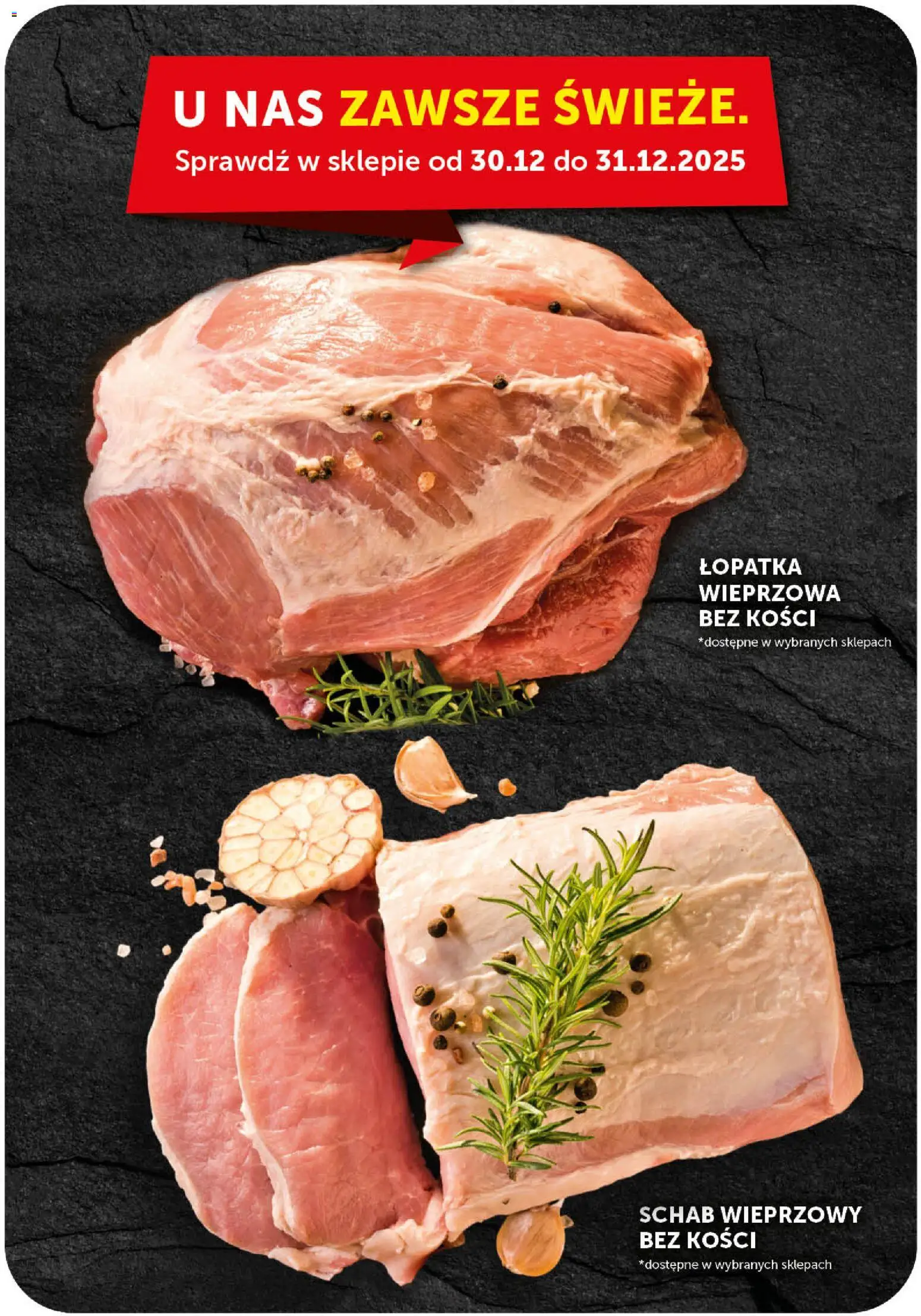 Euro Sklep Gazetka od 27.12.2025 | Strona: 5 | Produkty: Schab, Schab wieprzowy, Schab wieprzowy bez kości, Łopatka wieprzowa