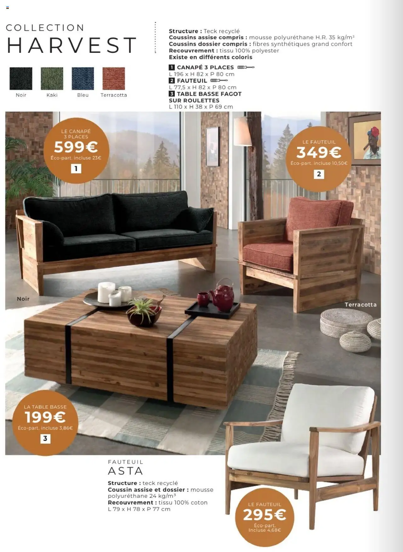 {H1} | Page: 24 | Produits: Coton, Mousse, Canapé, Table basse