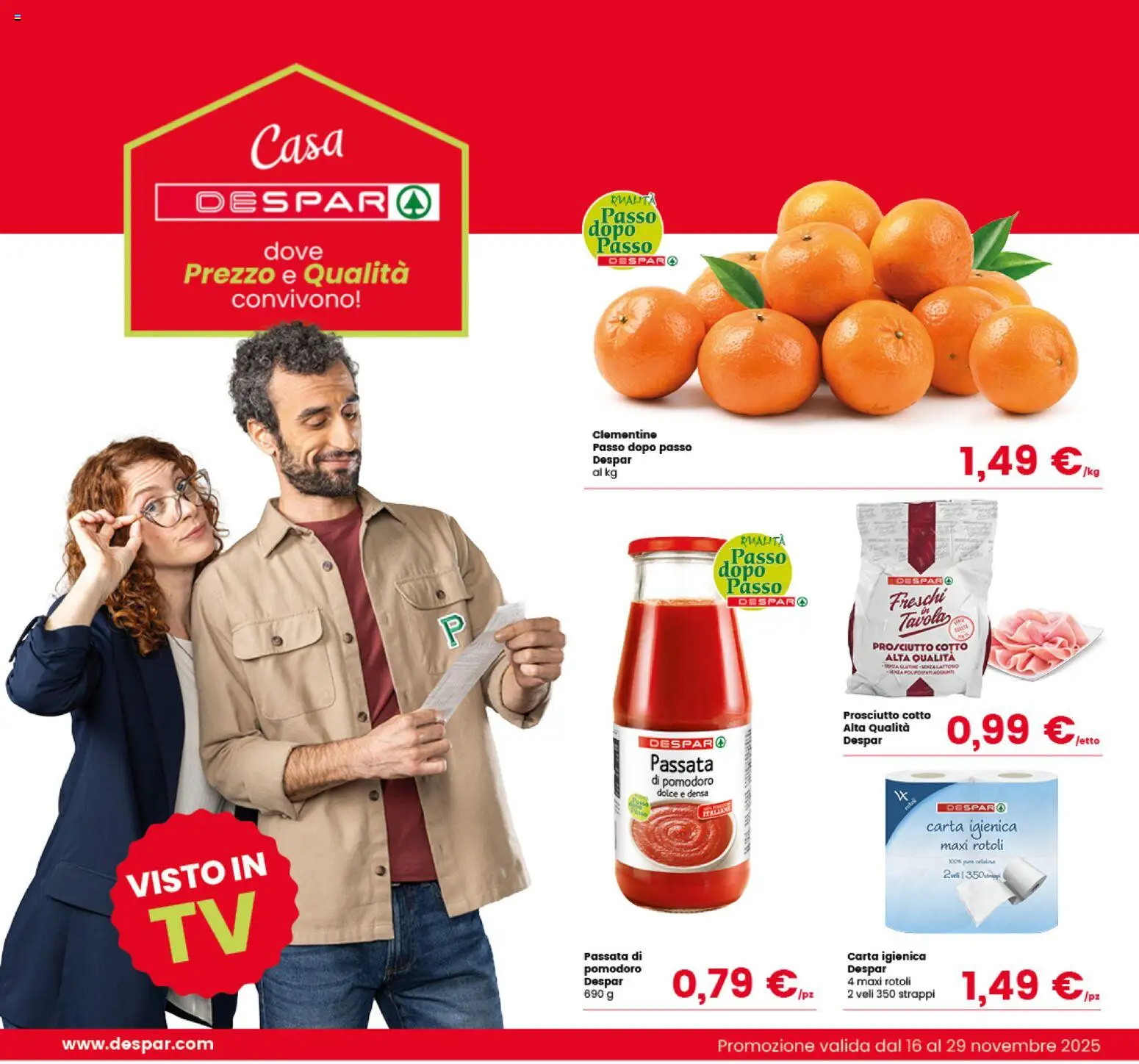 Volantino Interspar del 17.11.2025 | Pagina: 24 | Prodotti: Prosciutto Cotto, Pomodoro, Prosciutto, Passata di pomodoro