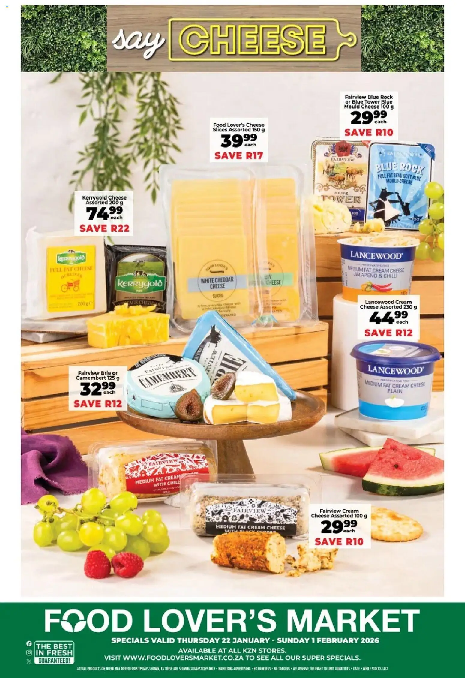 New Food Lover's Market catalogue – valid from 22.01.2026 | Page: 16 | Products: Cheese, Cream, Peach, Chilli