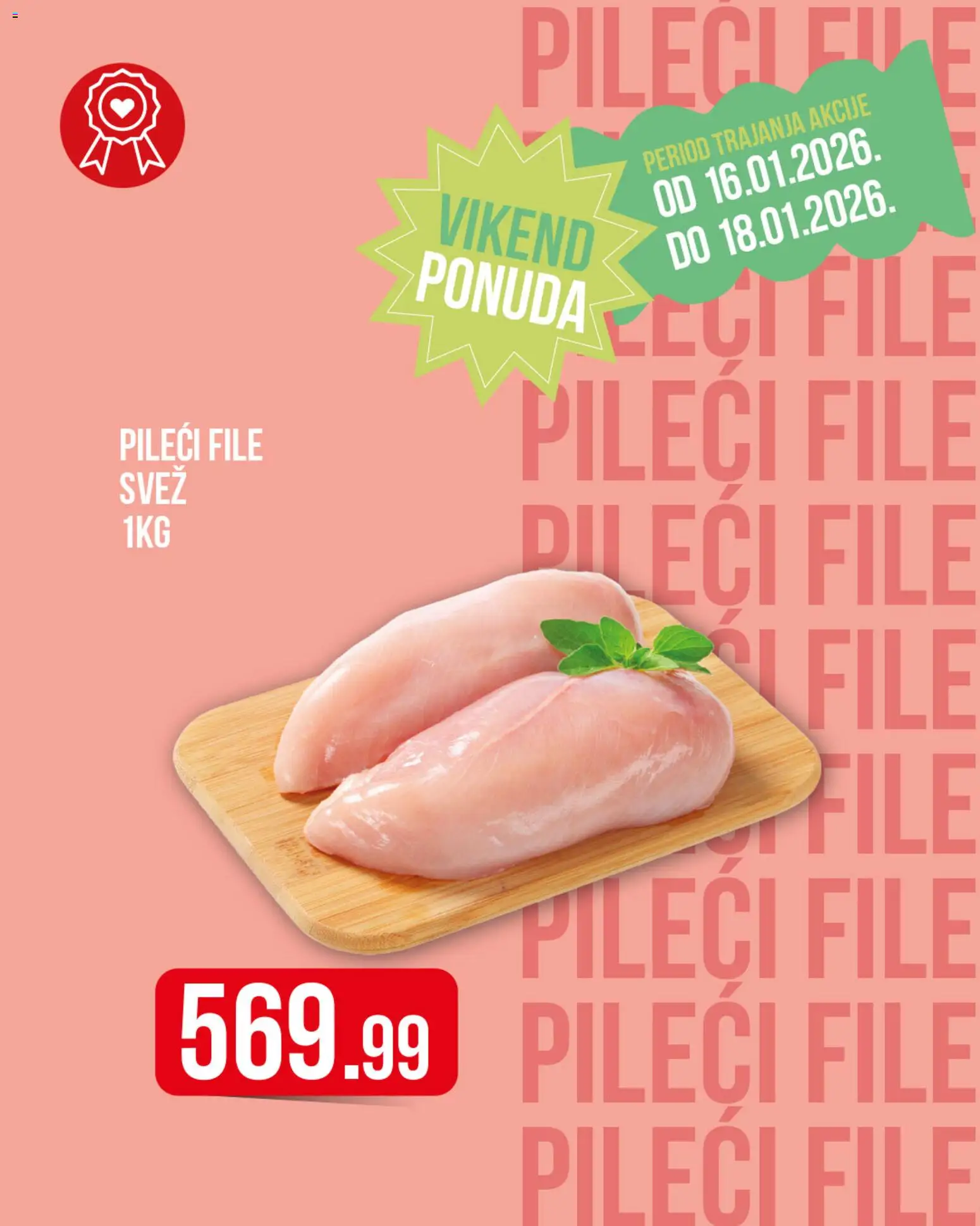 Metalac Proleter katalog - važi od 16.01.2026 | Strana: 3 | Proizvode: Pileći file