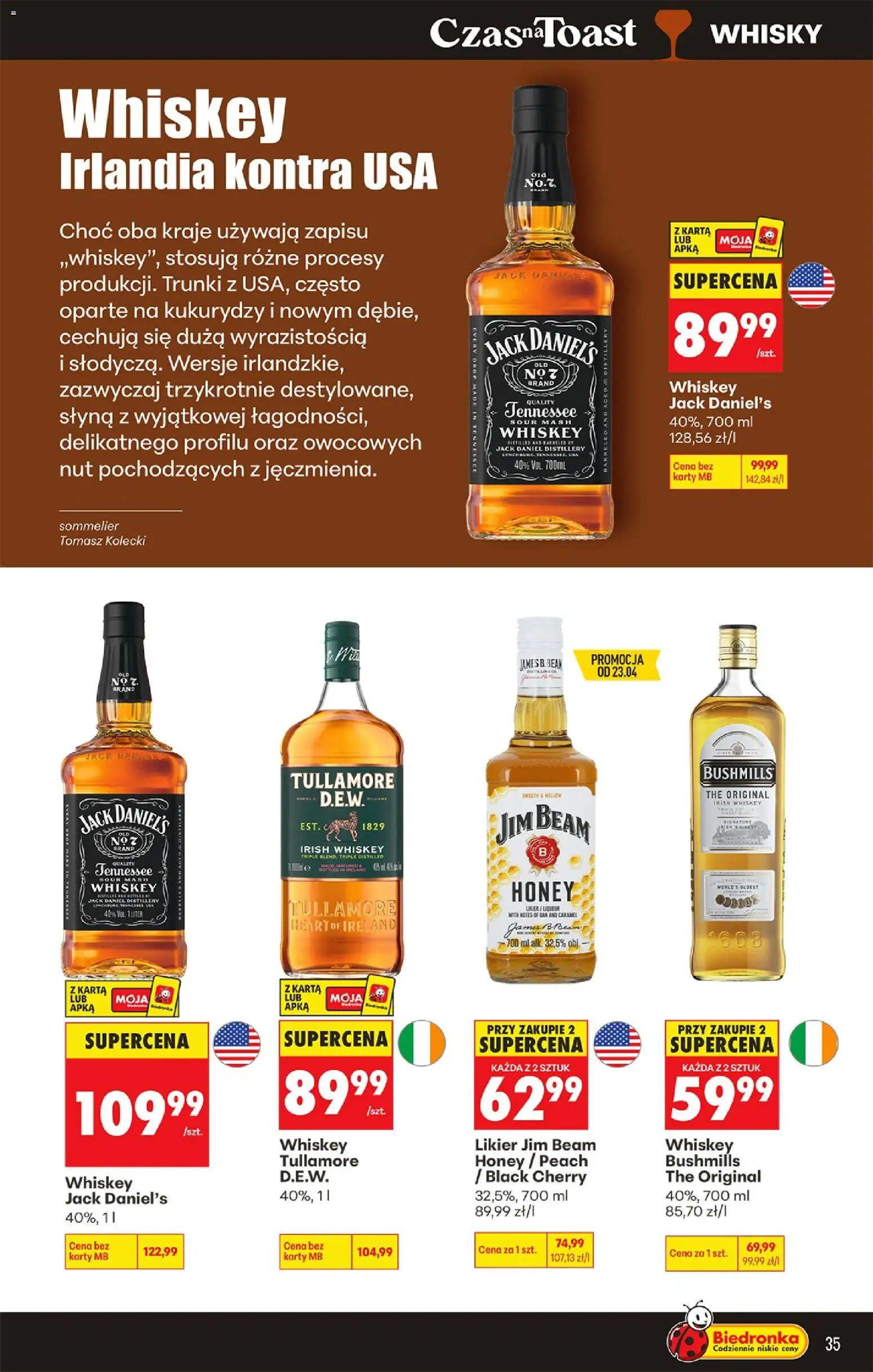 Biedronka gazetka - Czas na toast od 20.04.2026 | Strona: 35