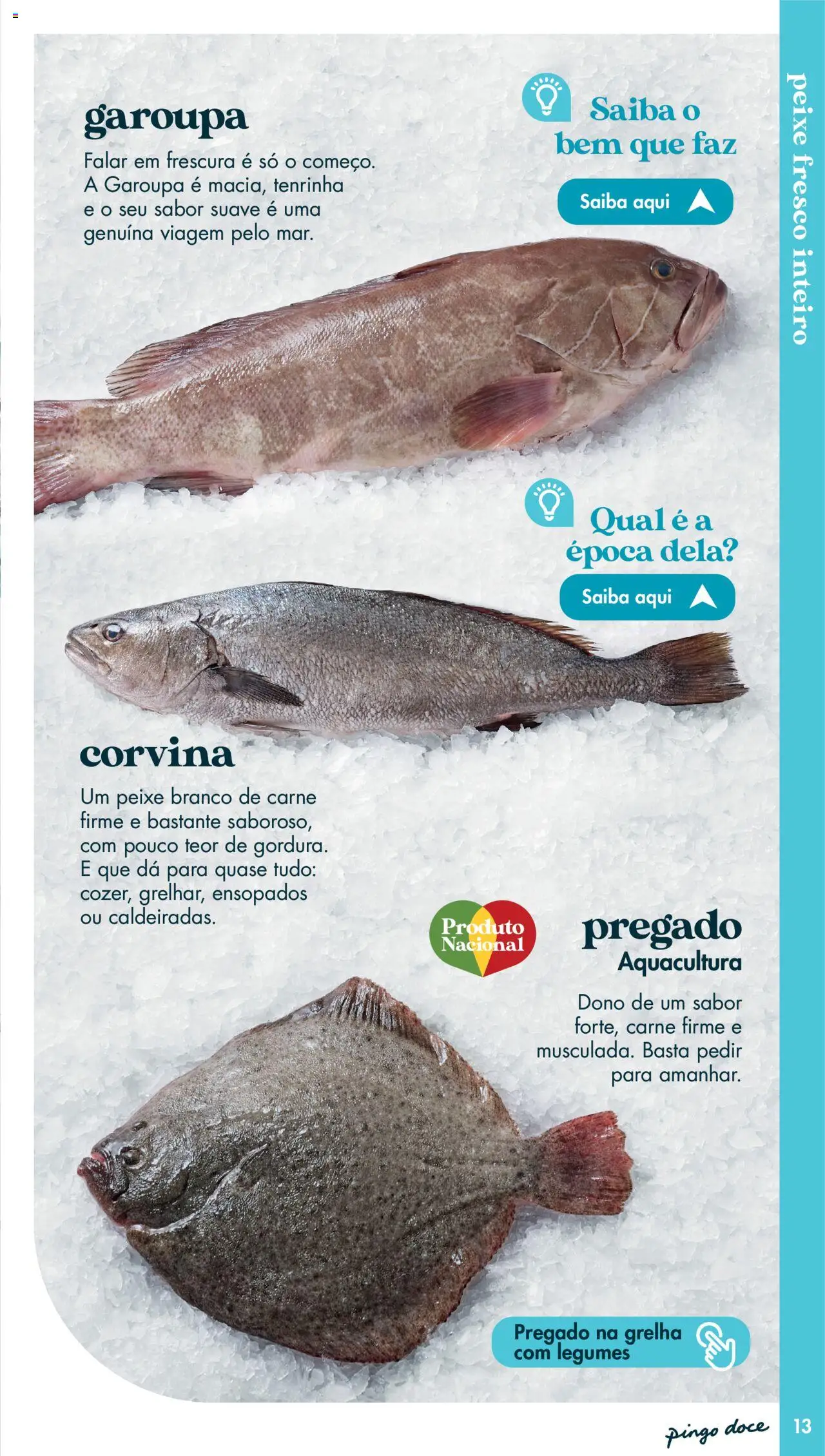Pingo Doce - Catálogo Peixaria │ válido de 20.05.2025 | Página: 13 | Produtos: Peixe, Carne