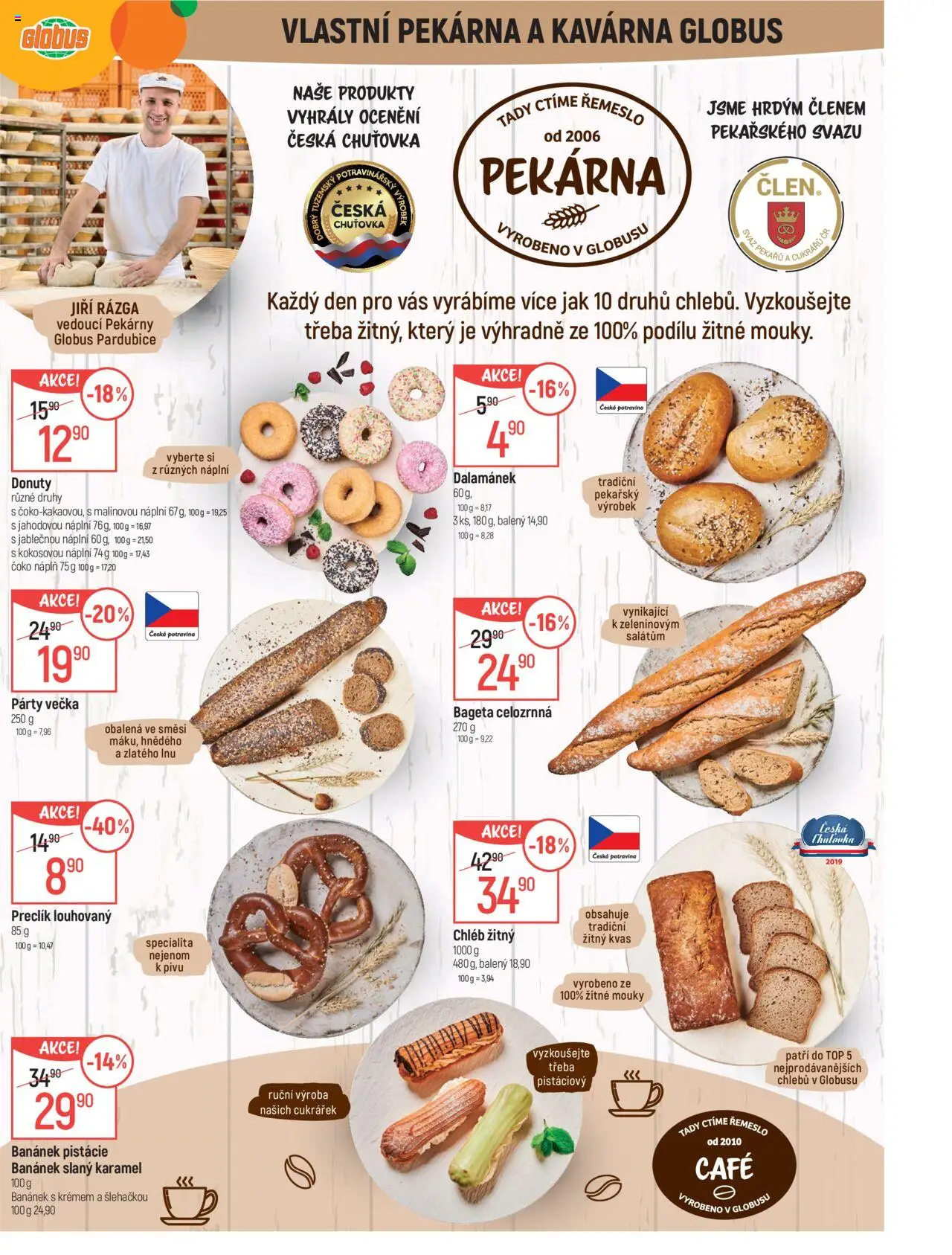 Globus leták - Pardubice od 13.08.2025 | Strana: 7 | Produkty: Slaný karamel, Globus, Chléb, Bageta