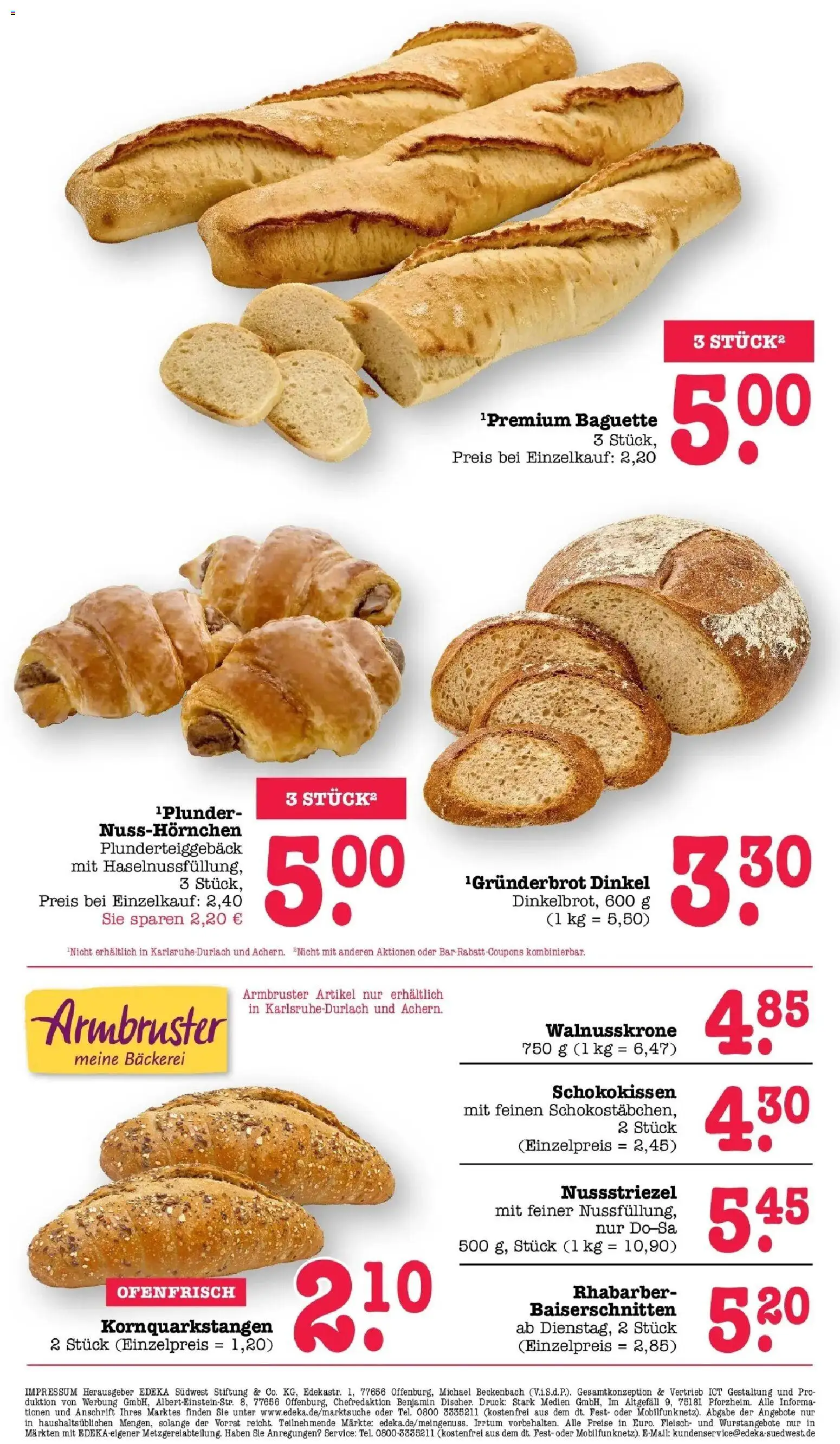 Angebote – gültig ab 27.04.2026 | Seite: 36 | Produkte: Bäckerei, Baguette, Rhabarber, Fleisch