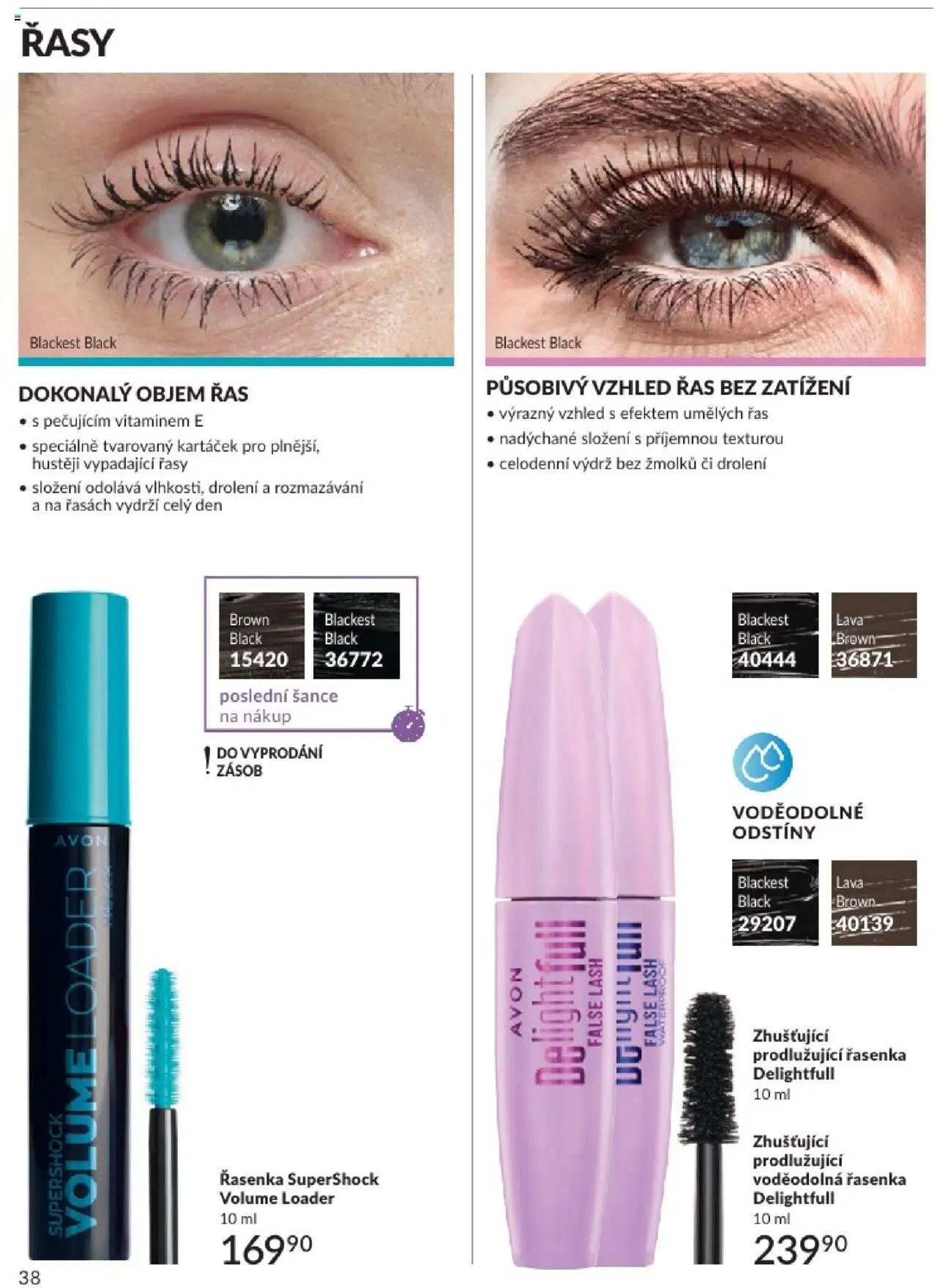 Avon katalog 8/2025 od 31.07.2025 | Strana: 38 | Produkty: Řasenka