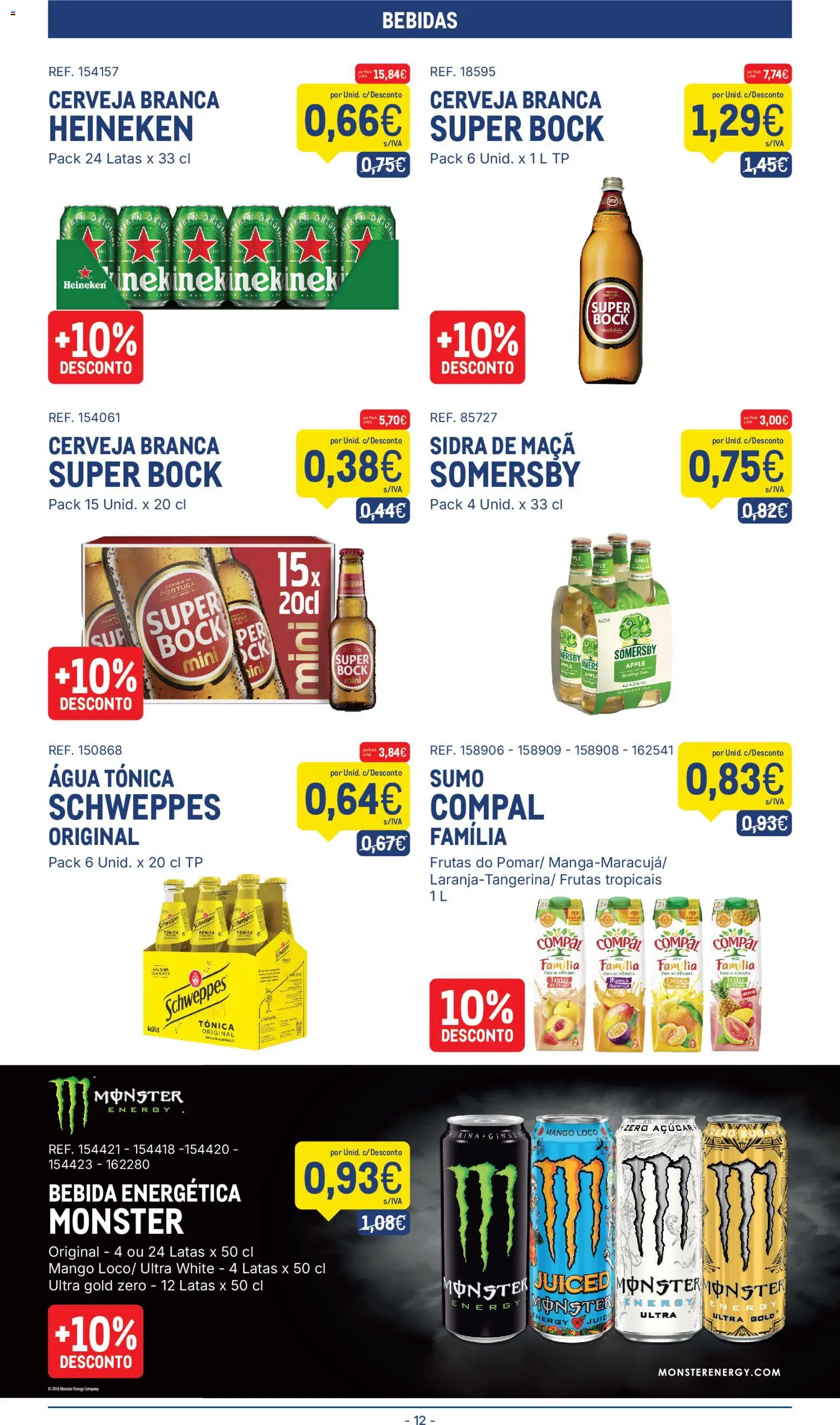 Makro folheto │ válido de 25.11.2025 | Página: 12 | Produtos: Agua, Super bock, Maça, Sumo