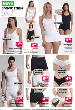 Mercator katalog akcije – veljaven od 14.01.2026 | Stran: 16 | Izdelki: Majica, Hlace, Spodnje perilo, Spodnje hlace