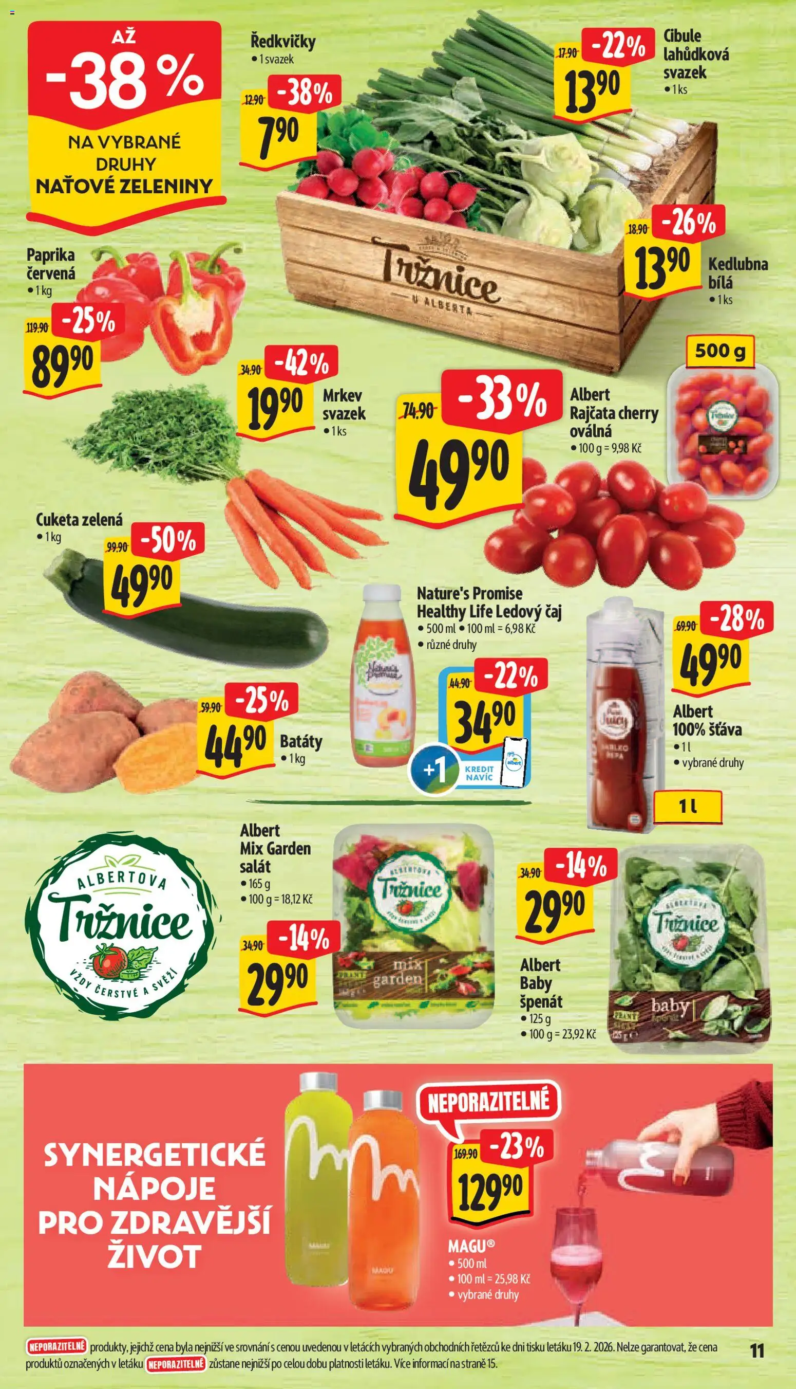 Albert leták - Supermarket od 25.02.2026 | Strana: 17 | Produkty: Mrkev, Špenát, Cibule, Kedlubna