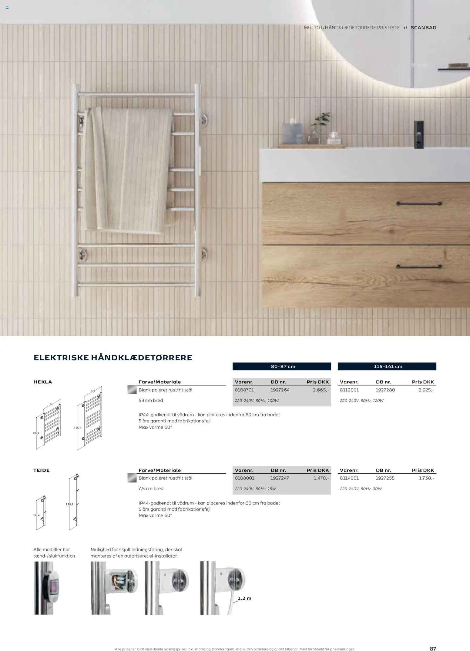 Bauhaus tilbudsavis – gyldig fra 01.01.2026 | Side: 87 | Produkter: Håndvask, Spejl, Batteri